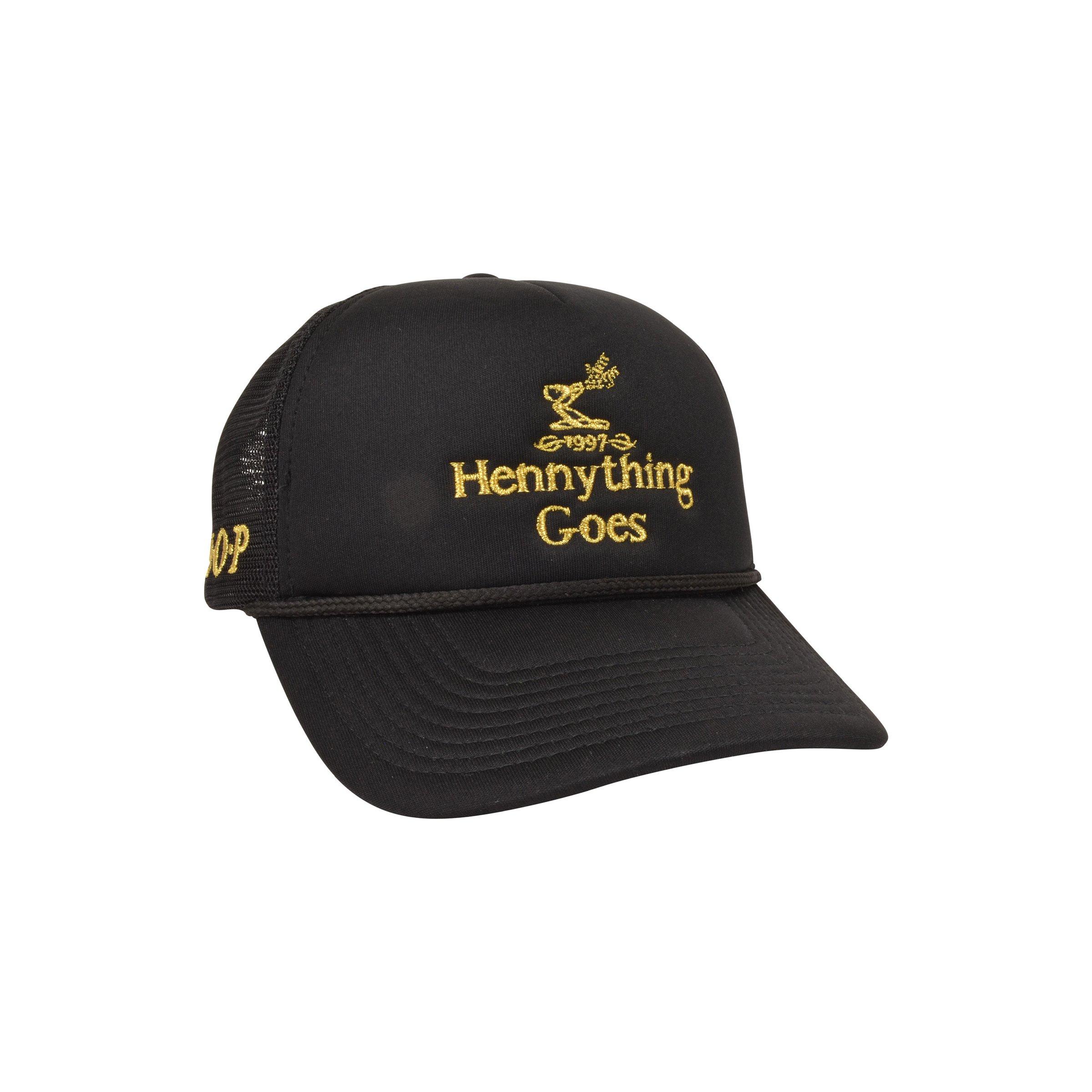 Field Grade Hennything Goes Trucker Snapback-Black - BLACK Thumbnail View 2