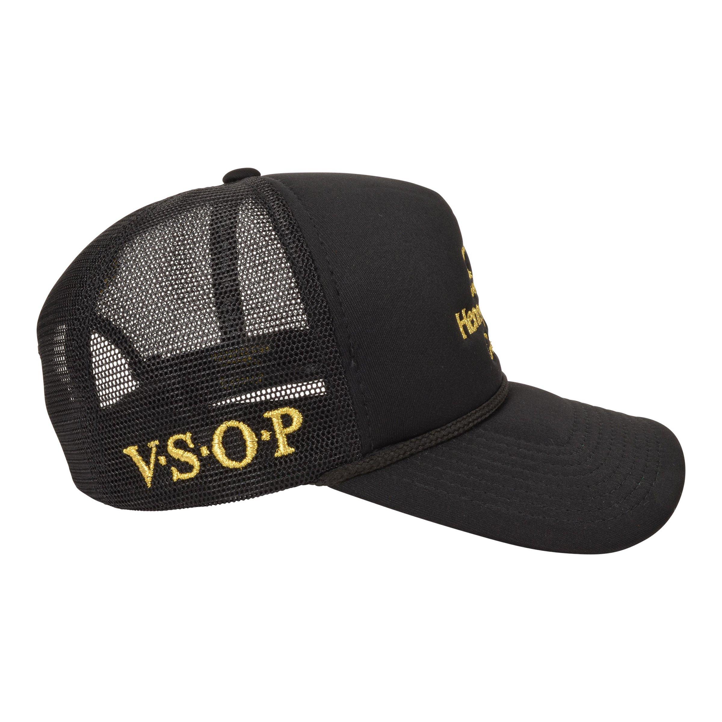 Field Grade Hennything Goes Trucker Snapback-Black - BLACK Thumbnail View 3