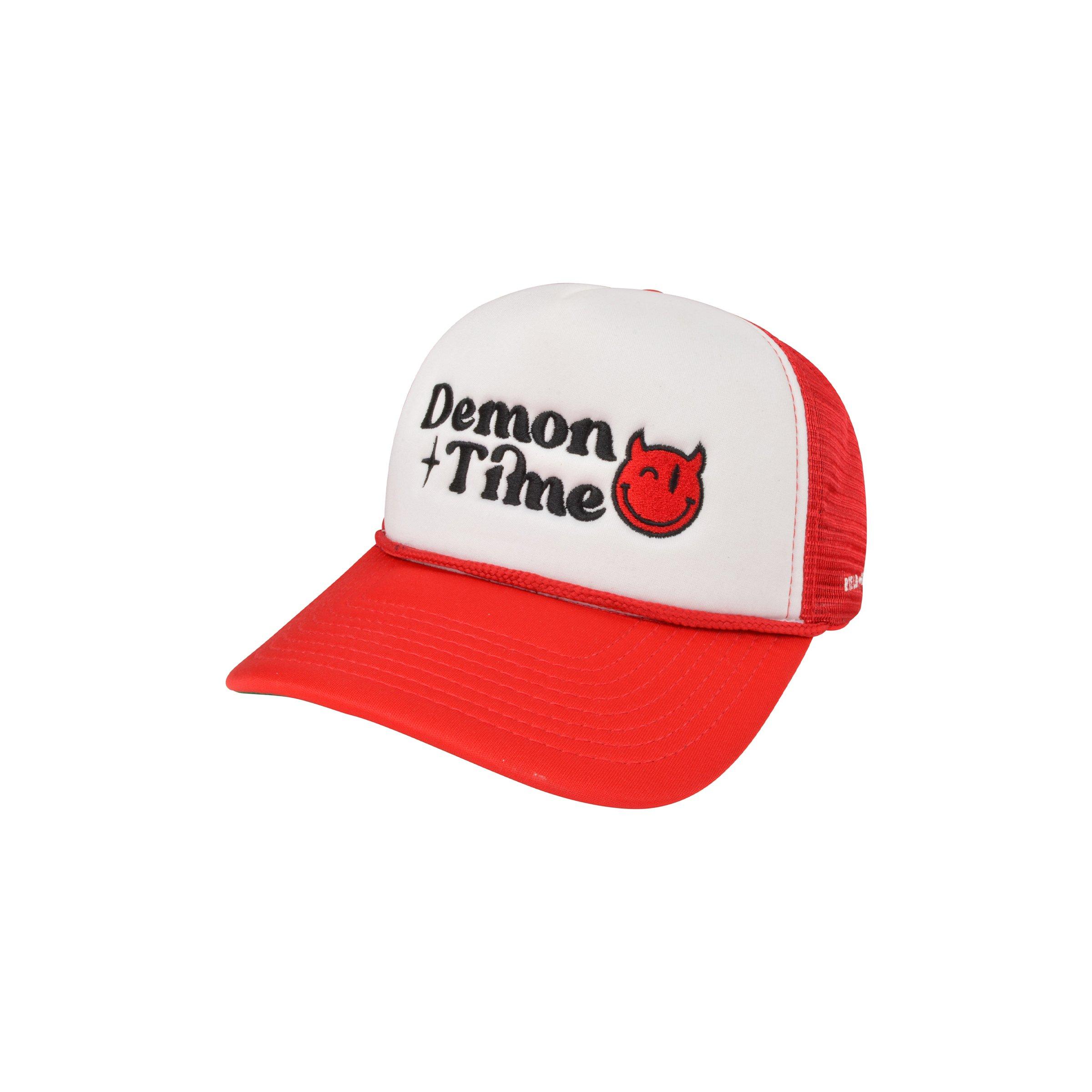 Field Grade Demon Time Trucker Snapback-White/Red - WHITE/RED Thumbnail View 1