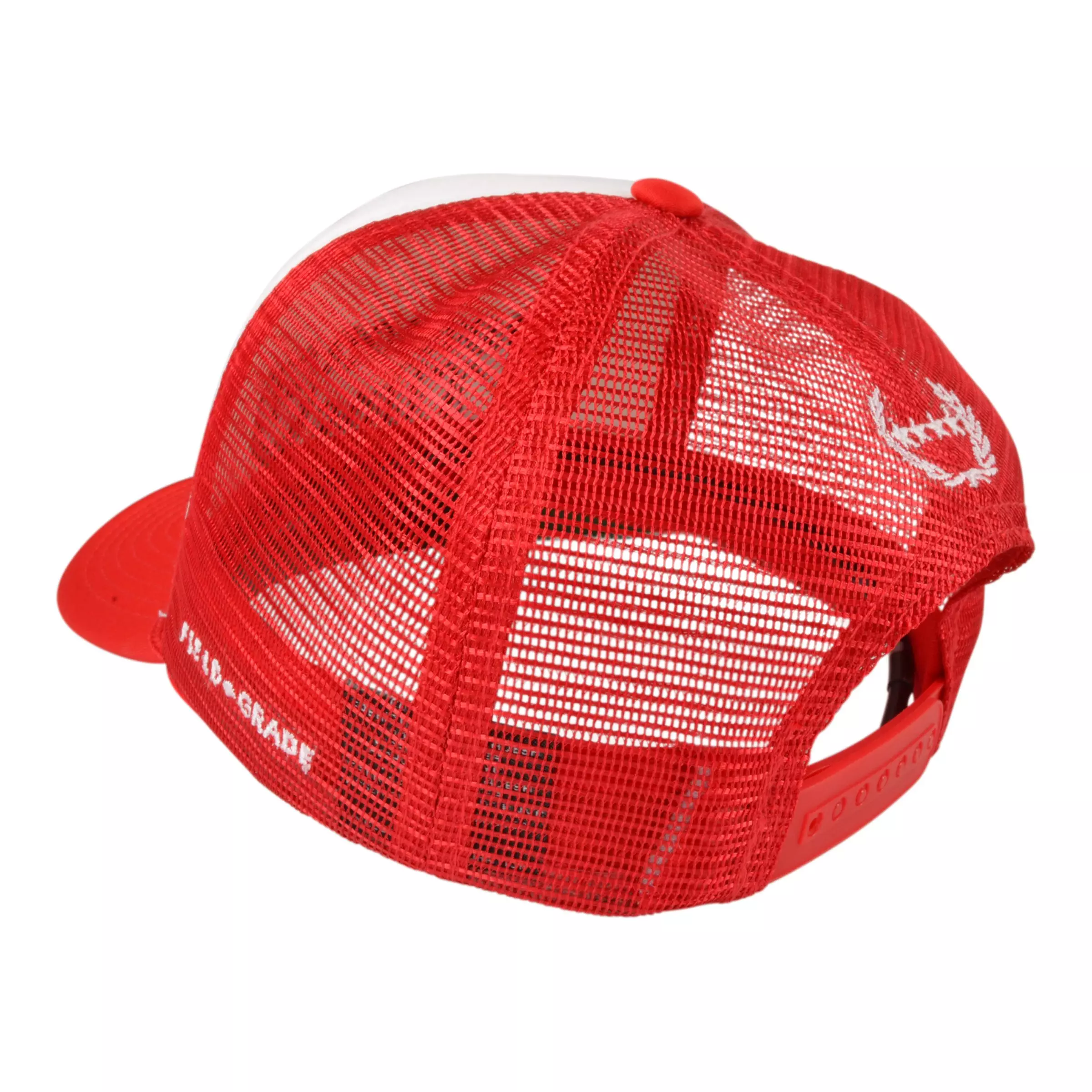 Field Grade Demon Time Trucker Snapback-White/Red - WHITE/RED