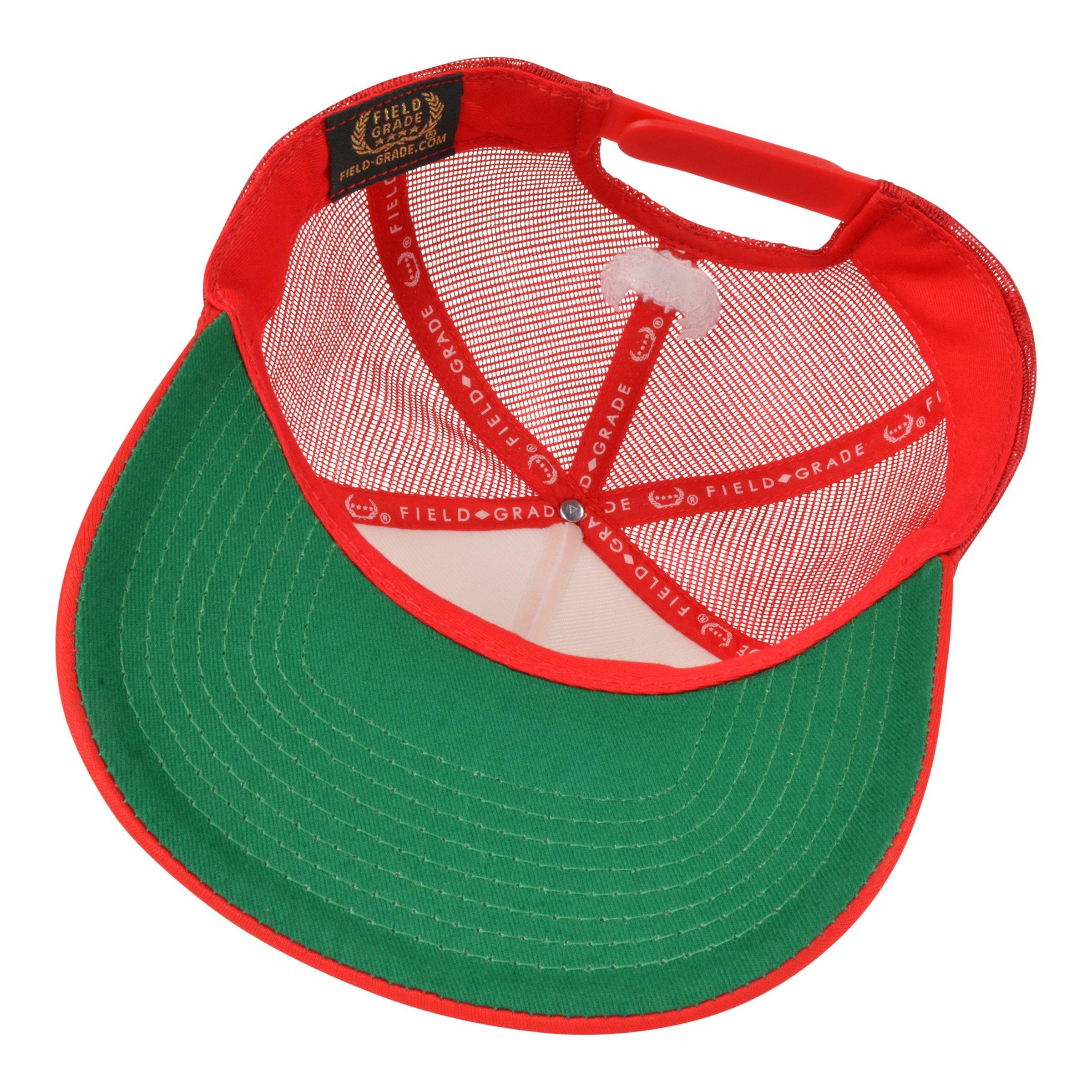 Field Grade Demon Time Trucker Snapback-White/Red - WHITE/RED Thumbnail View 4
