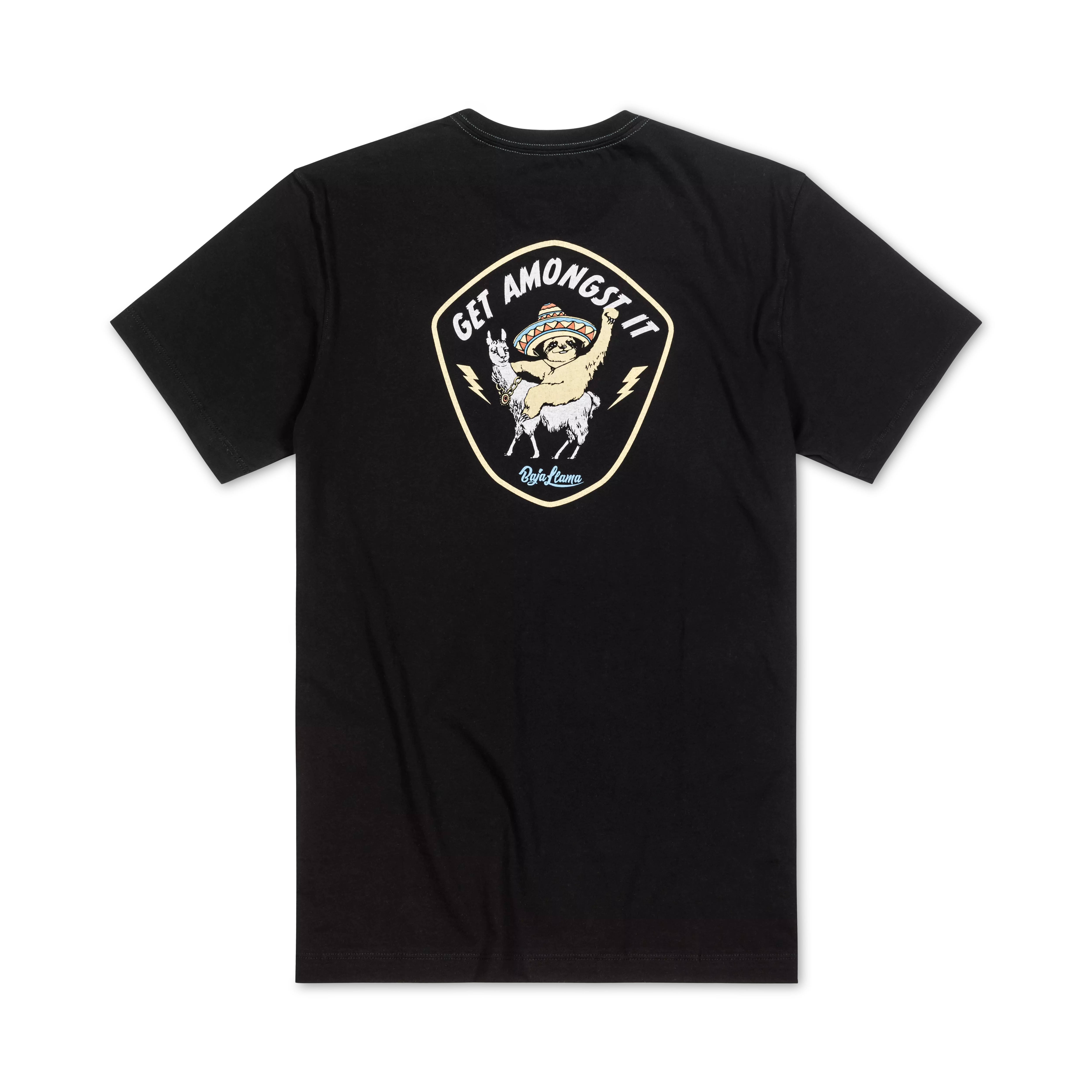 Baja Llama Men's Summertime Hero Tee - BLACK