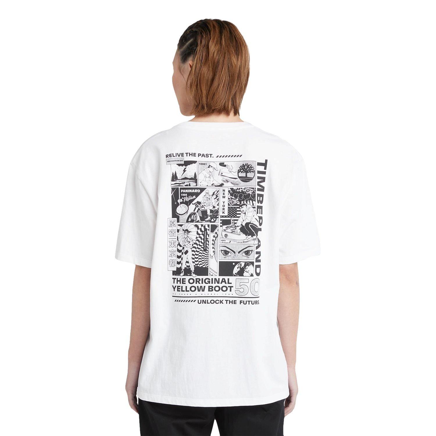 Timberland Comic Graphic Men's White Tee