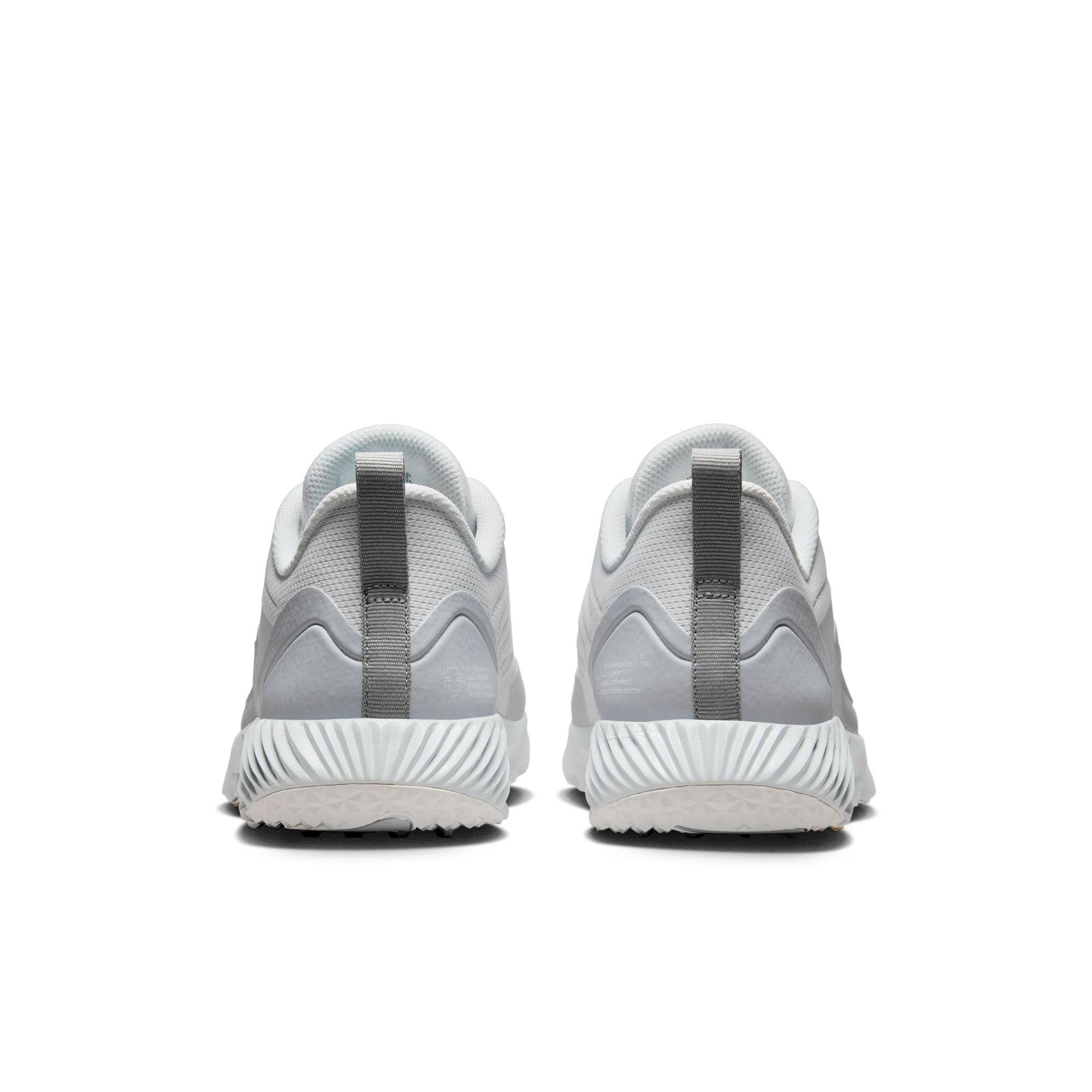 Nike Alpha Huarache 8 Pro Turf "White/Pure Platinum/Wolf Grey" Men's Lacrosse Shoe - WHITE Thumbnail View 7