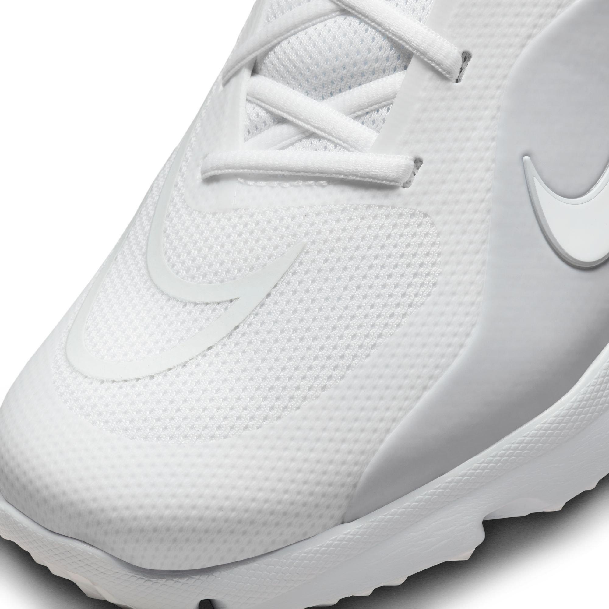 Nike Alpha Huarache 8 Pro Turf "White/Pure Platinum/Wolf Grey" Men's Lacrosse Shoe - WHITE Thumbnail View 9