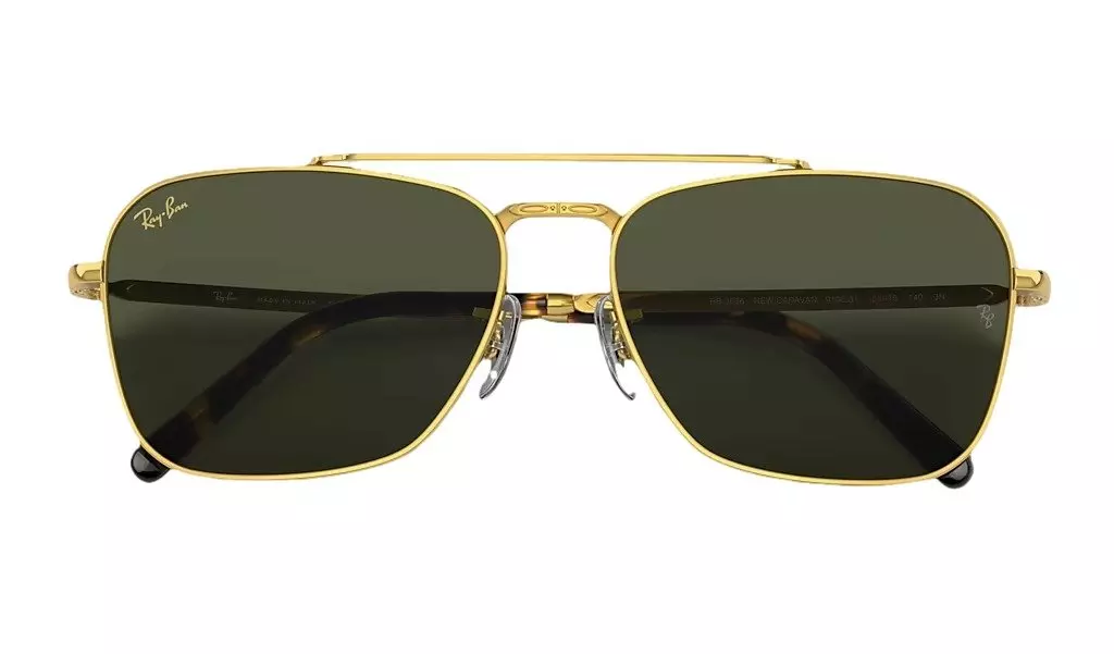 Ray-Ban New Caravan Sunglasses-Gold - GOLD