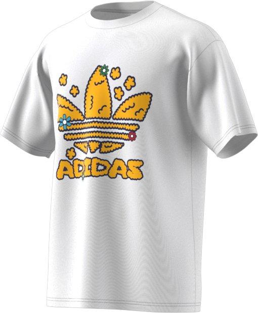 adidas Men's Collegiate Stacked Trefoil Tee - WHITE Thumbnail View 7
