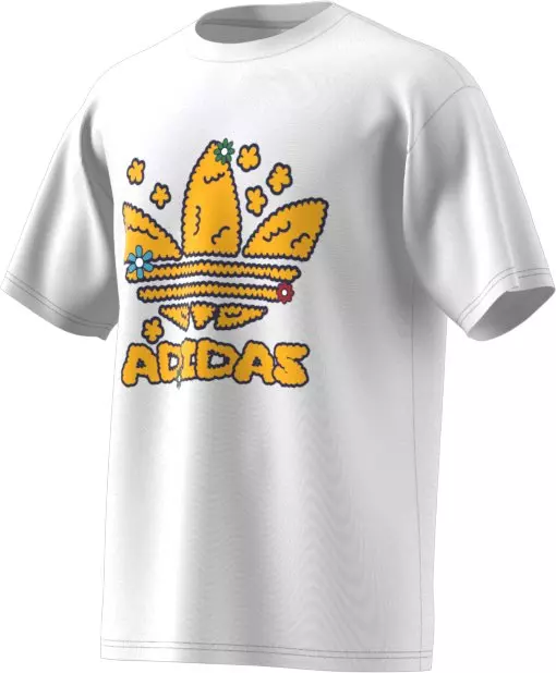 adidas Men's Collegiate Stacked Trefoil Tee - WHITE