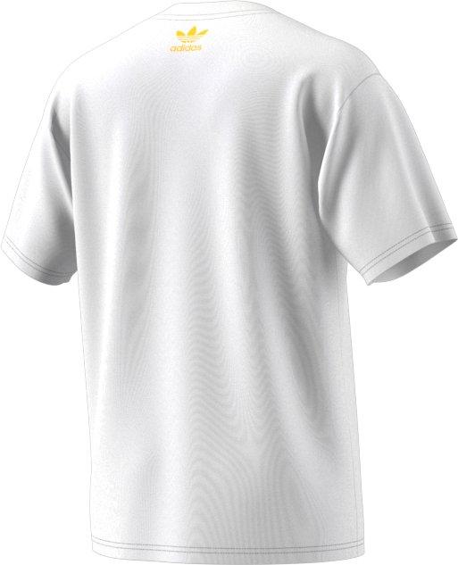 adidas Men's Collegiate Stacked Trefoil Tee - WHITE Thumbnail View 8
