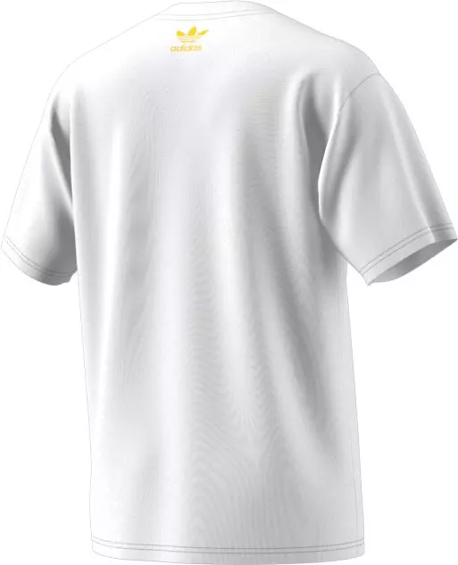 adidas Men's Collegiate Stacked Trefoil Tee - WHITE
