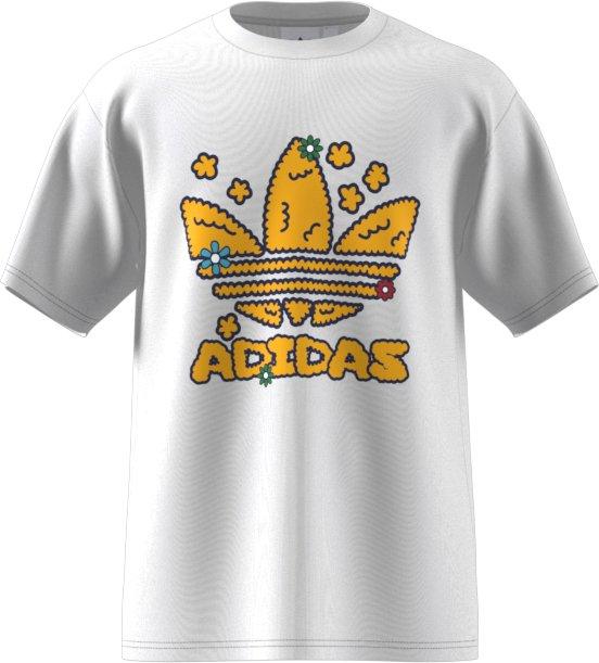 adidas Men's Collegiate Stacked Trefoil Tee - WHITE Thumbnail View 9