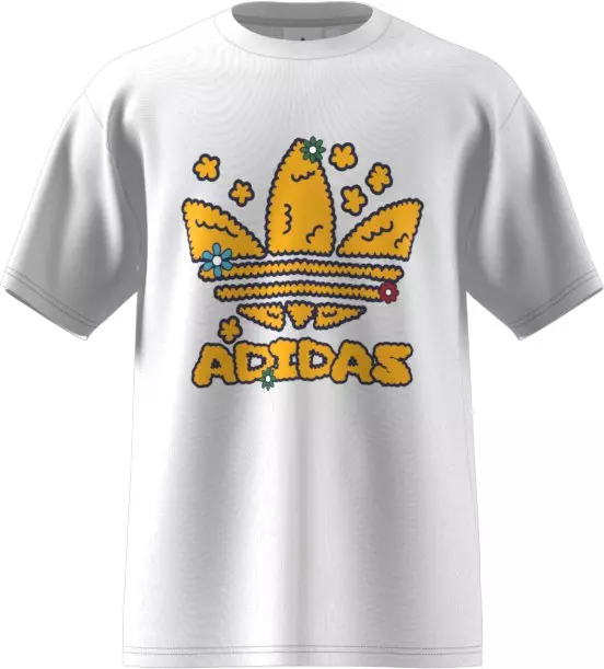 adidas Men's Collegiate Stacked Trefoil Tee - WHITE