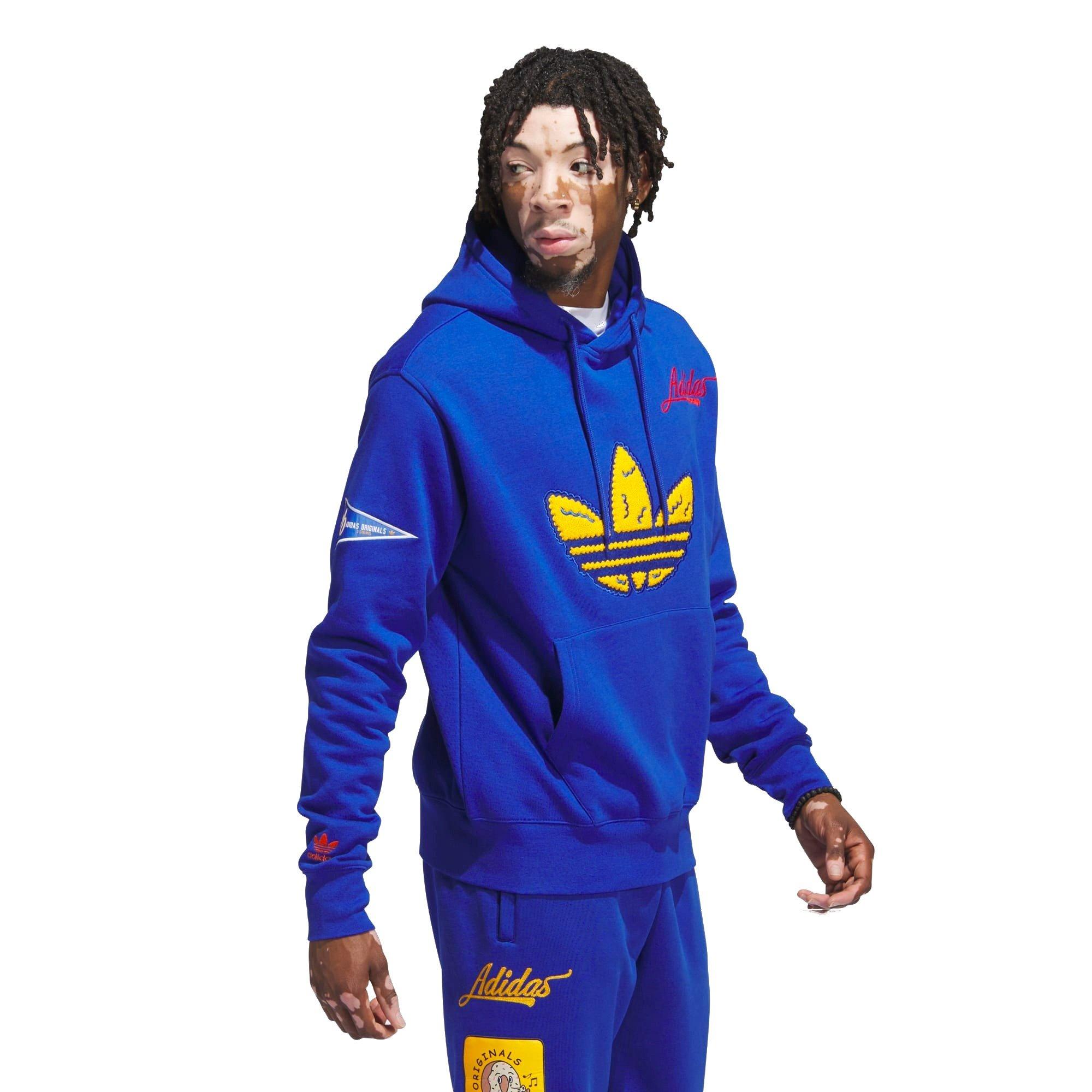 adidas Originals Collegiate Badge Pullover Men's Blue Hoodie