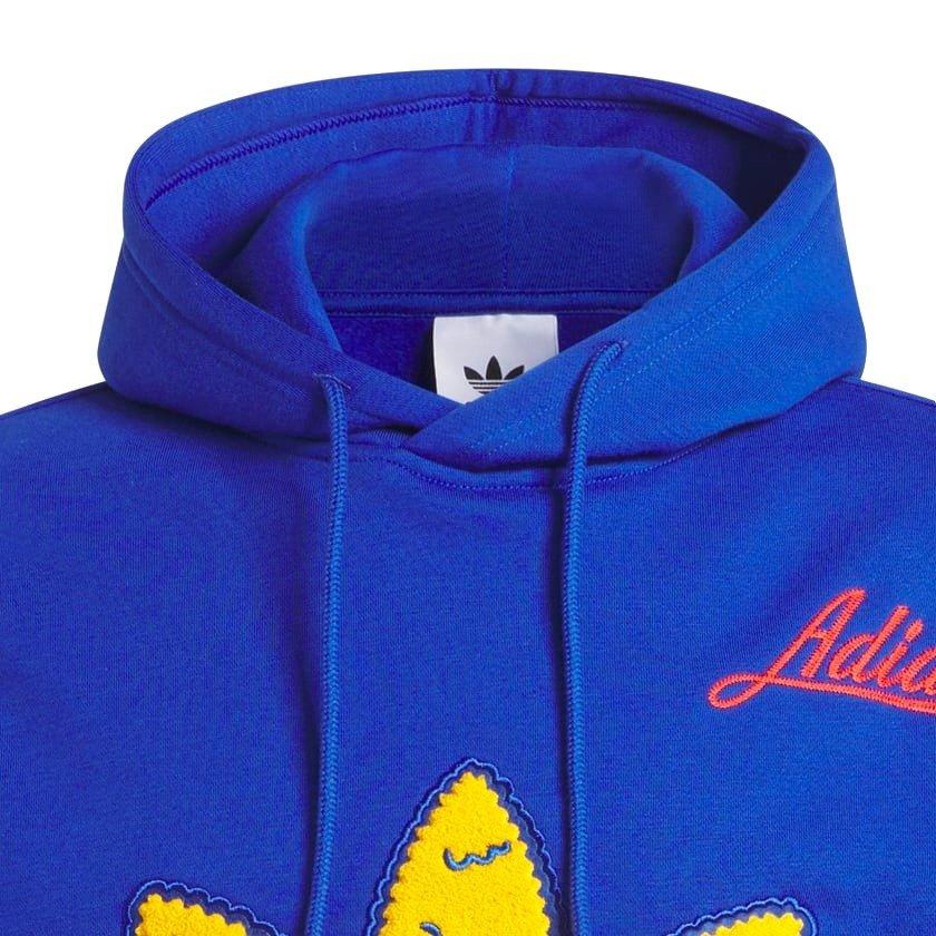 Adidas blue and store yellow hoodie