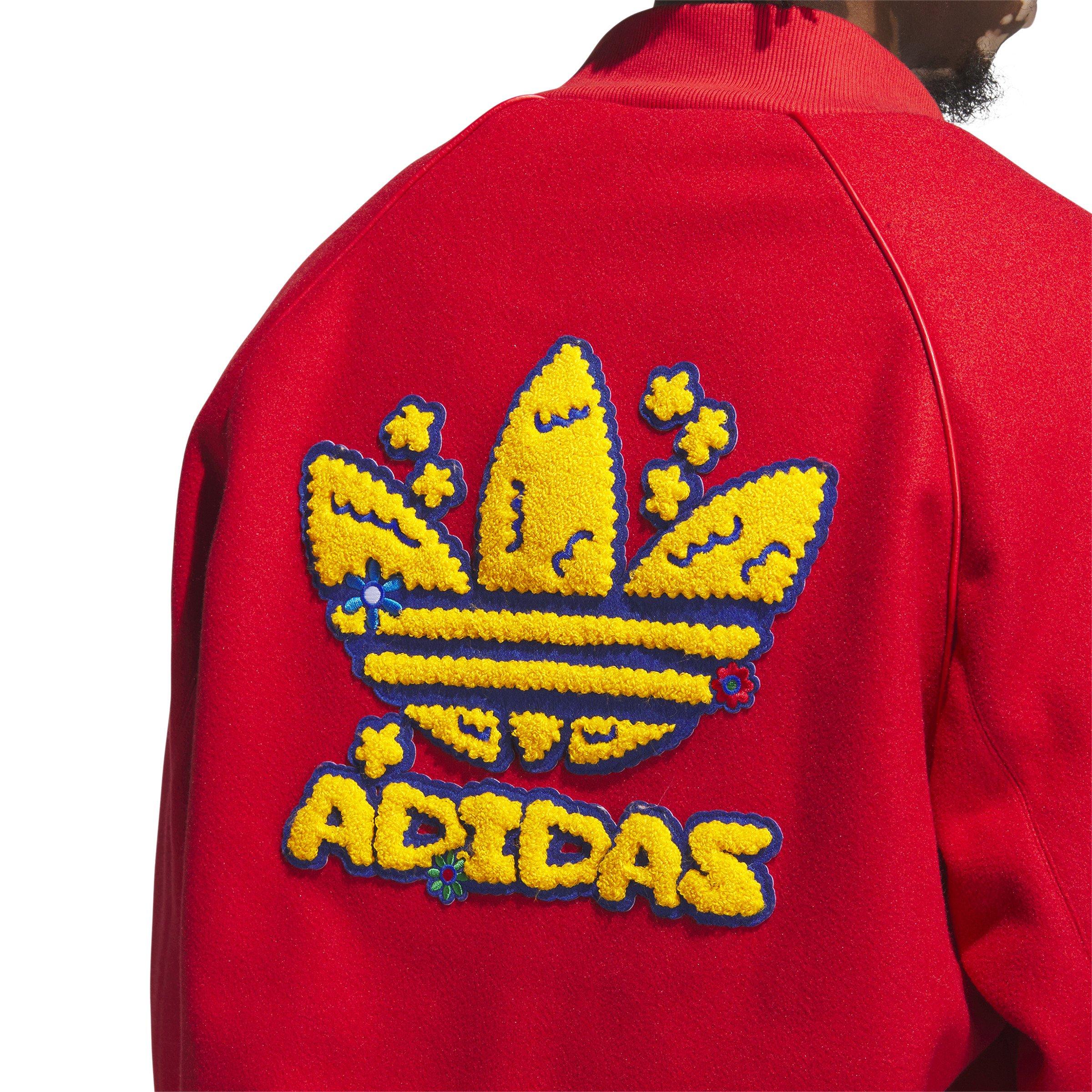 Adidas originals badge sale varsity jacket