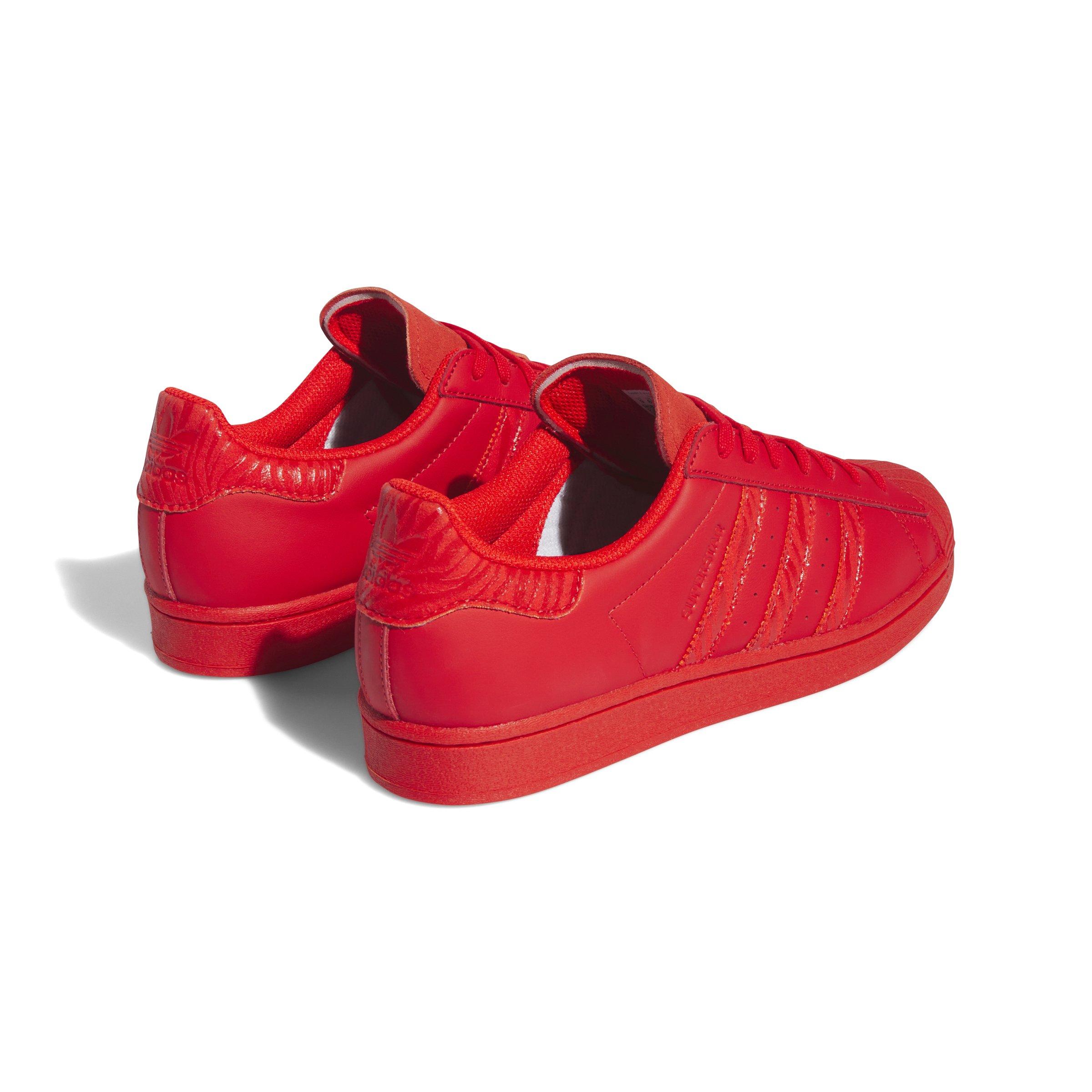 Adidas red hot sale shoes superstar