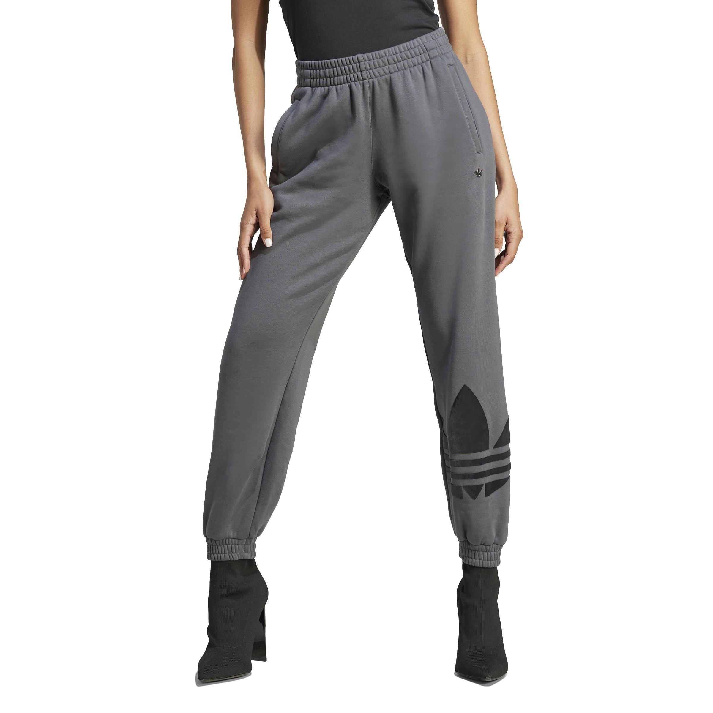 adidas Women's Bottom Trefoil Logo Pants-Grey - GREY Thumbnail View 1