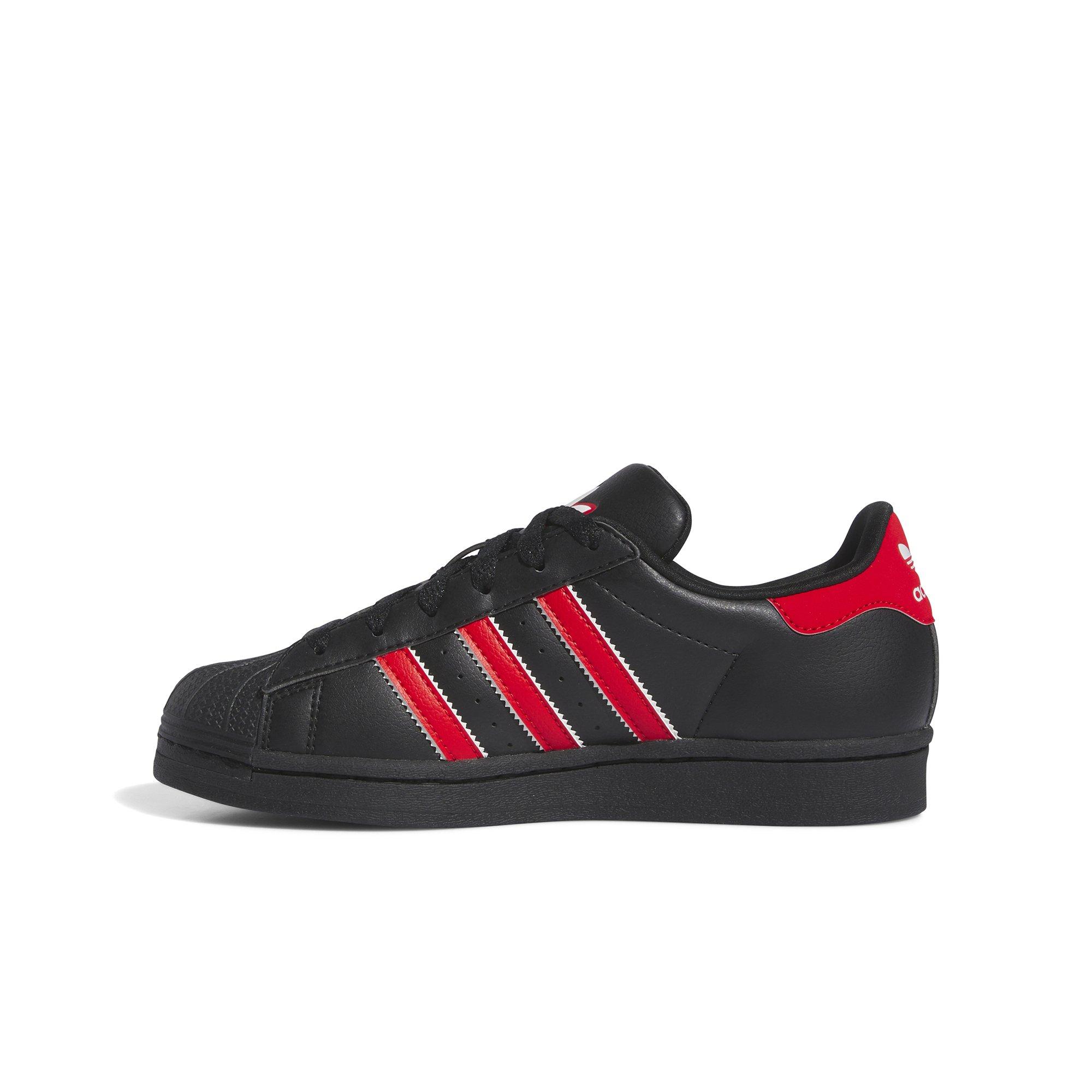 Black and red shell toe outlet adidas