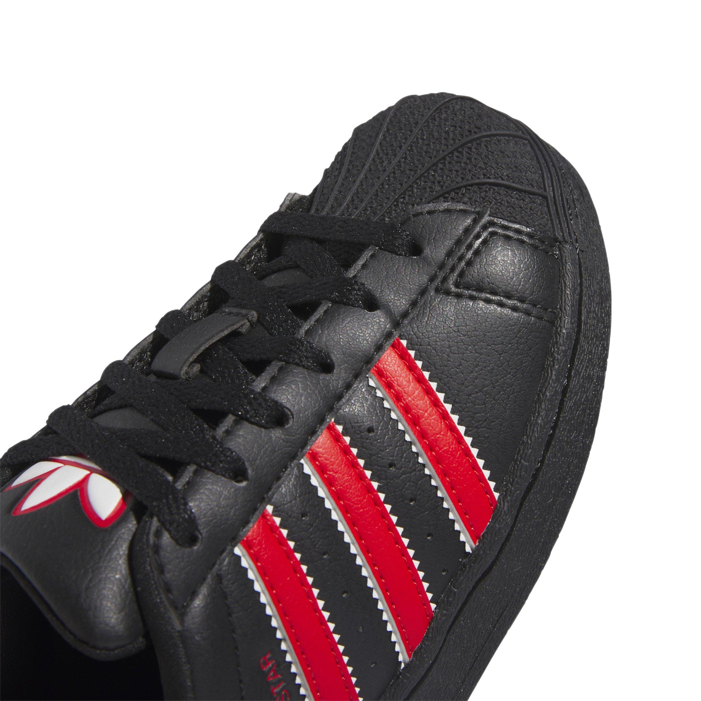 black and red shell toe adidas