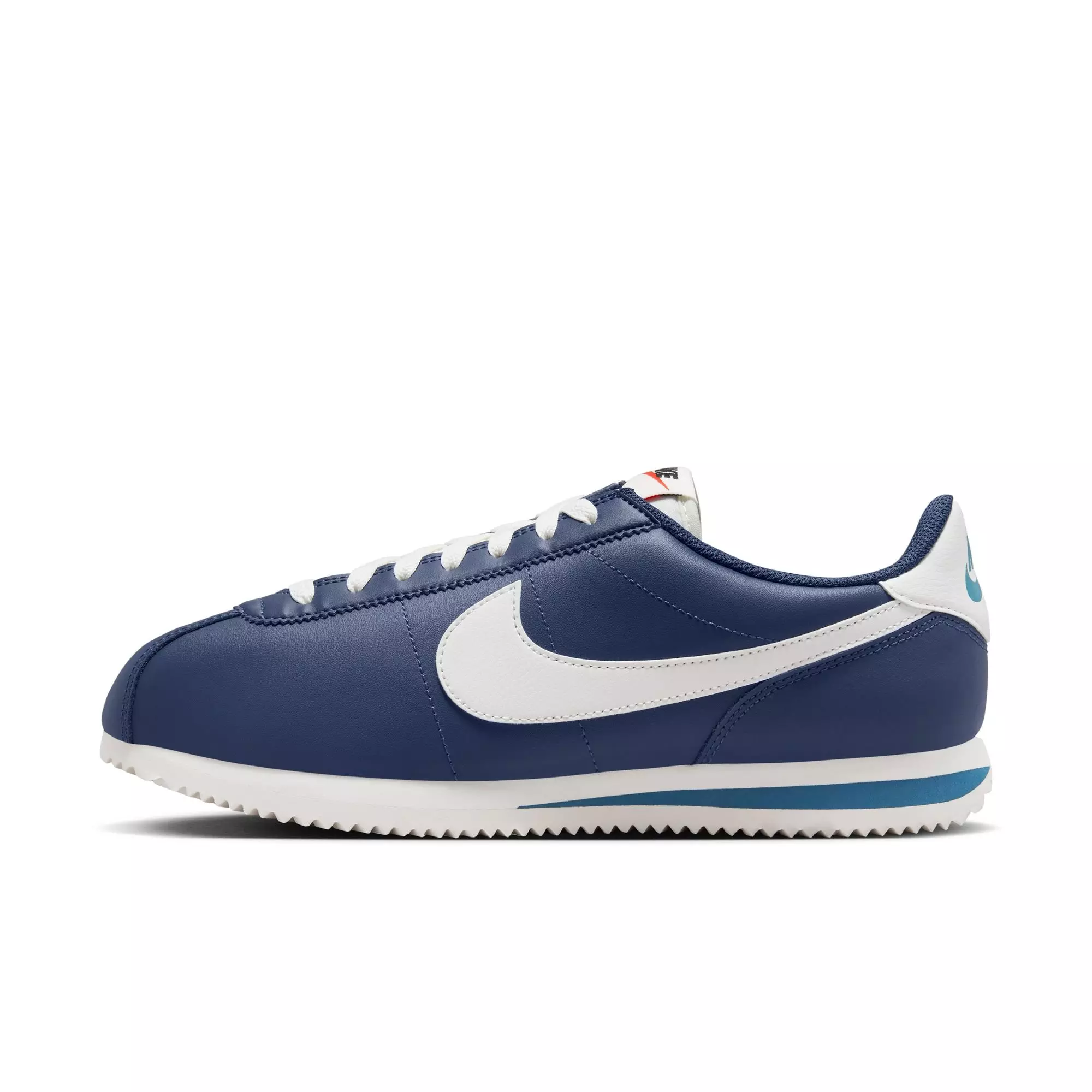 Nike Cortez "Midnight Navy/Sail/Noise Aqua" Men's Shoe - NAVY/WHITE