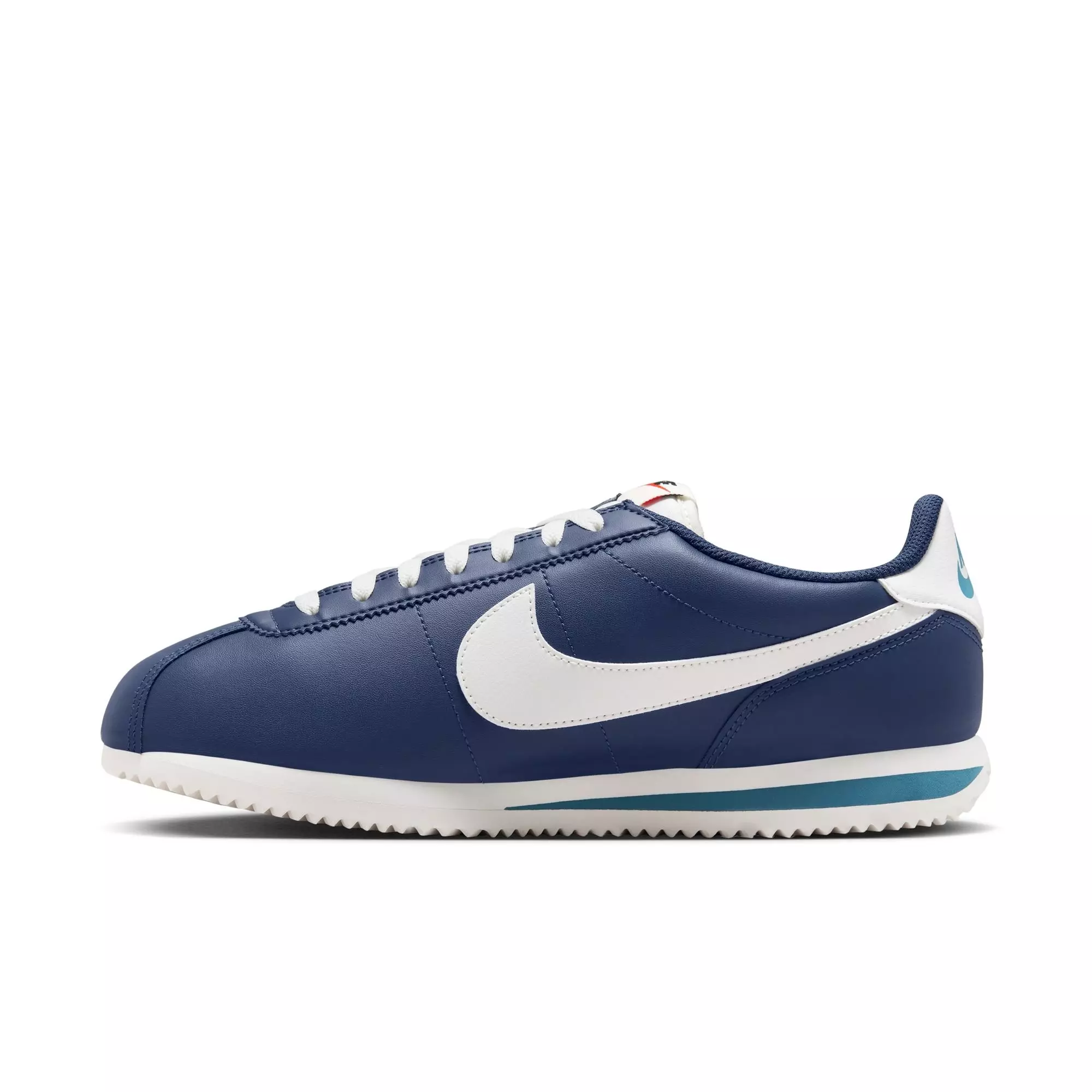 Nike Cortez "Midnight Navy/Sail/Noise Aqua" Men's Shoe - NAVY/WHITE