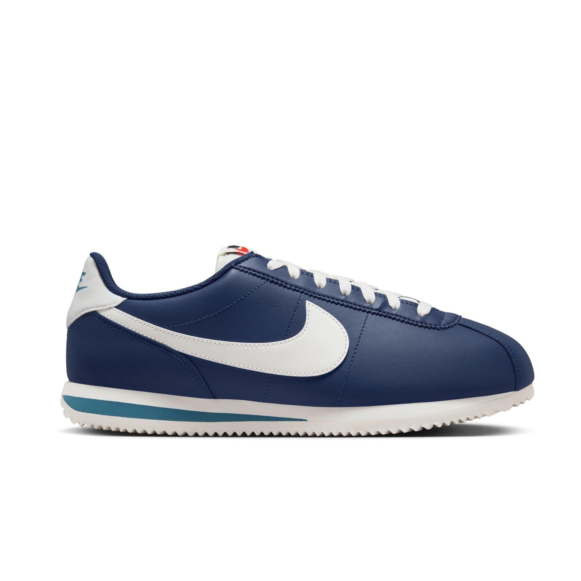 Nike Cortez "Midnight Navy/Sail/Noise Aqua" Men's Shoe - NAVY/WHITE Thumbnail View 1