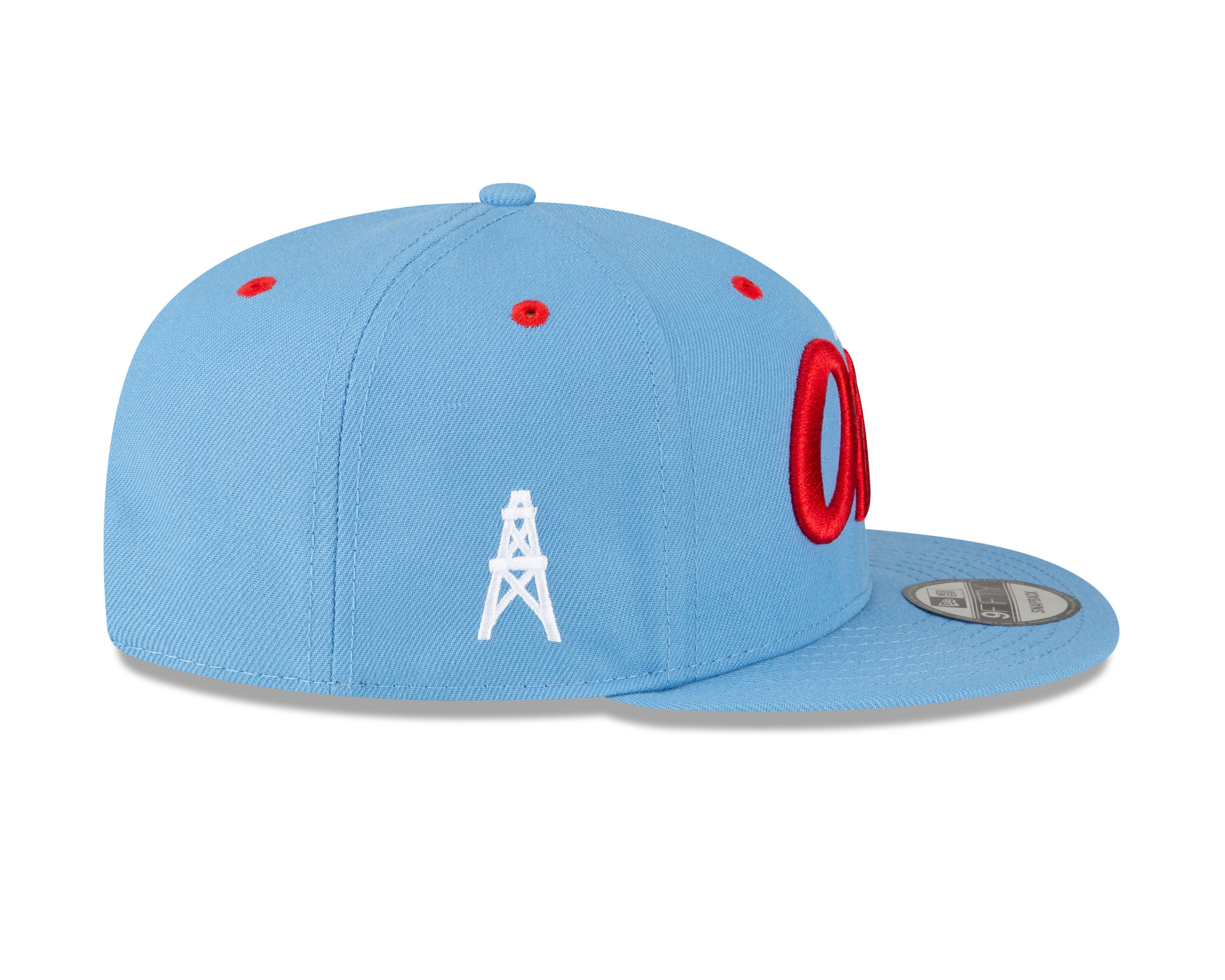 Houston Oilers 2023 Sideline Historic 9FIFTY Snapback Hat, by New Era