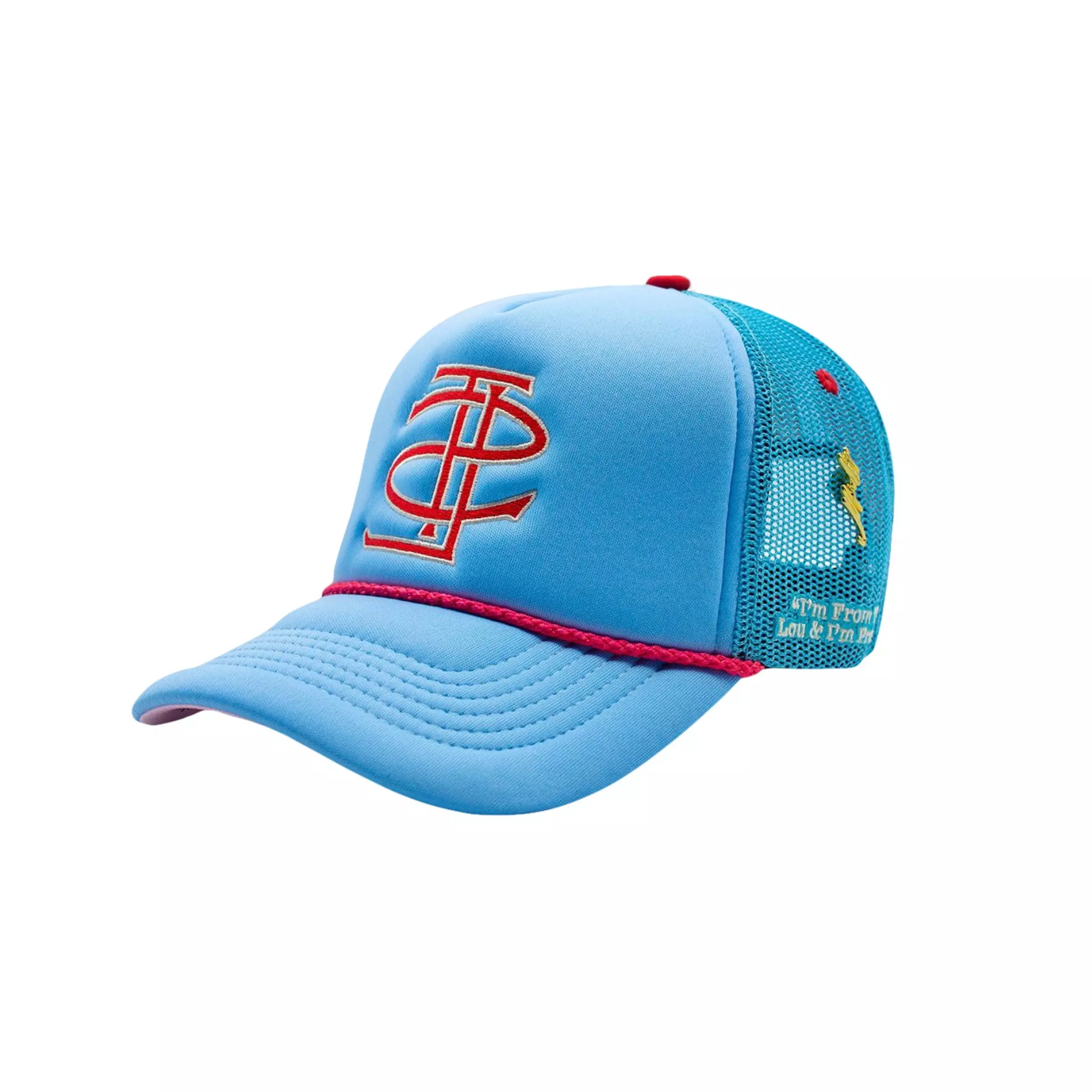 Mour Cap St. Louis My City Cord Trucker Snapback - LT BLUE