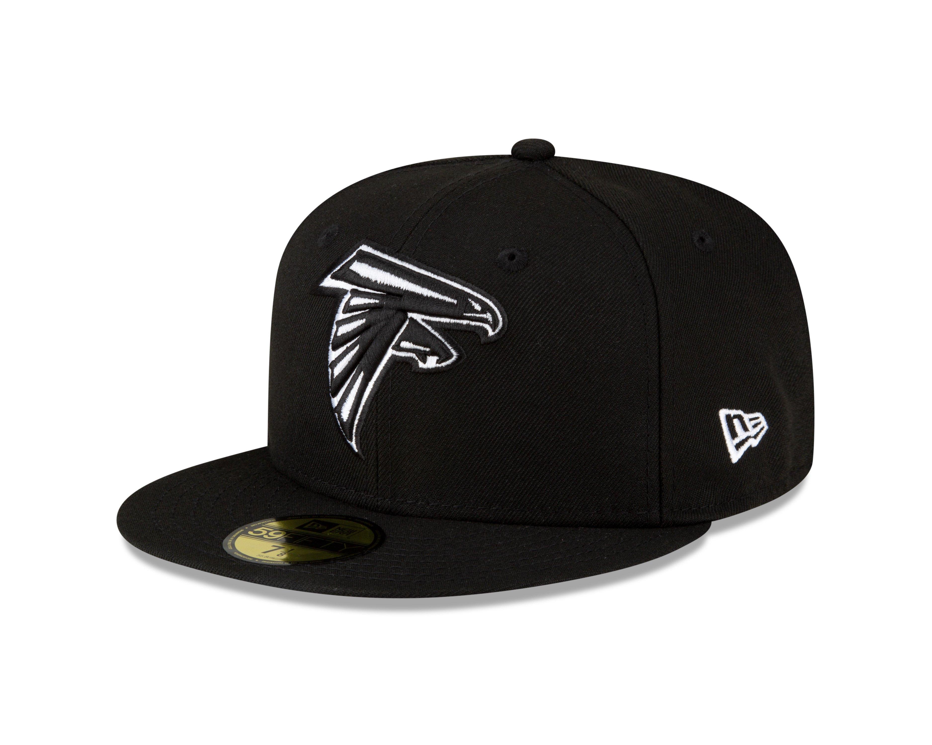 Atlanta Falcons Retro New Era 59Fifty Fitted Hat (Black Gray Under