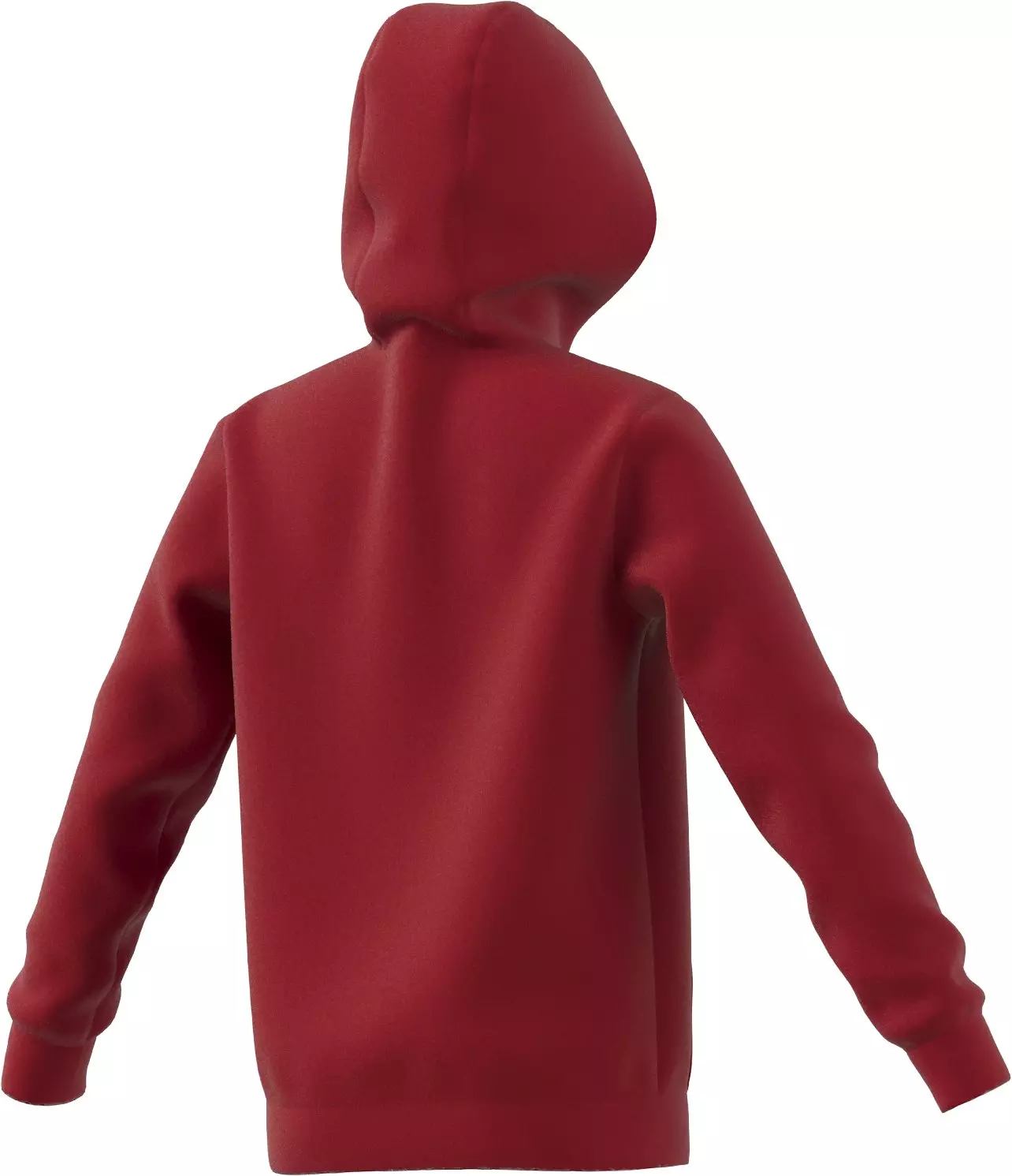 adidas Big Boys' Trefoil Logo Pullover Hoodie-Red - RED