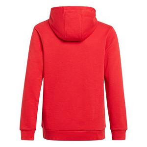 adidas Big Boys' Trefoil Logo Pullover Hoodie-Red