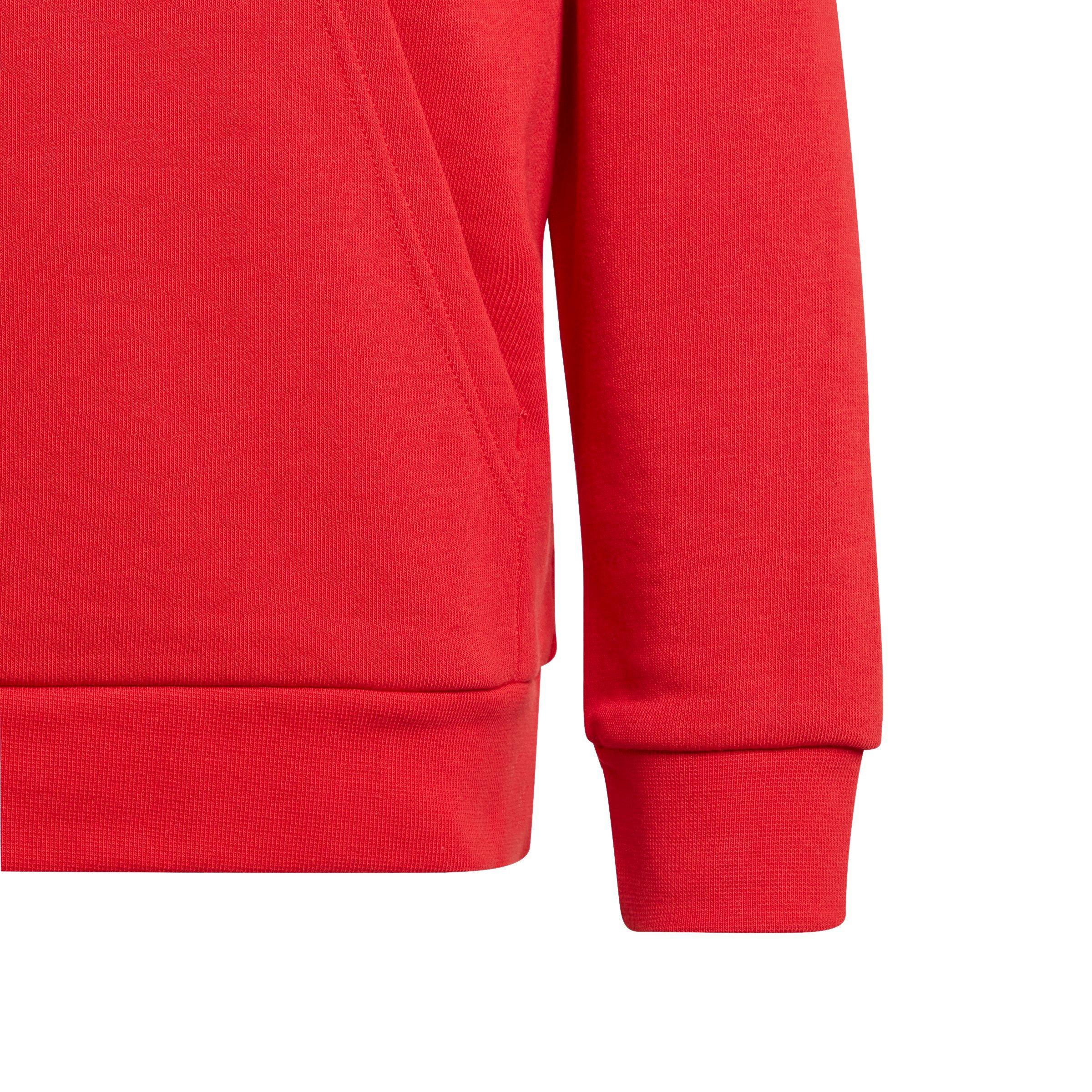 adidas Trefoil Logo Pullover Big Boys' Red Hoodie