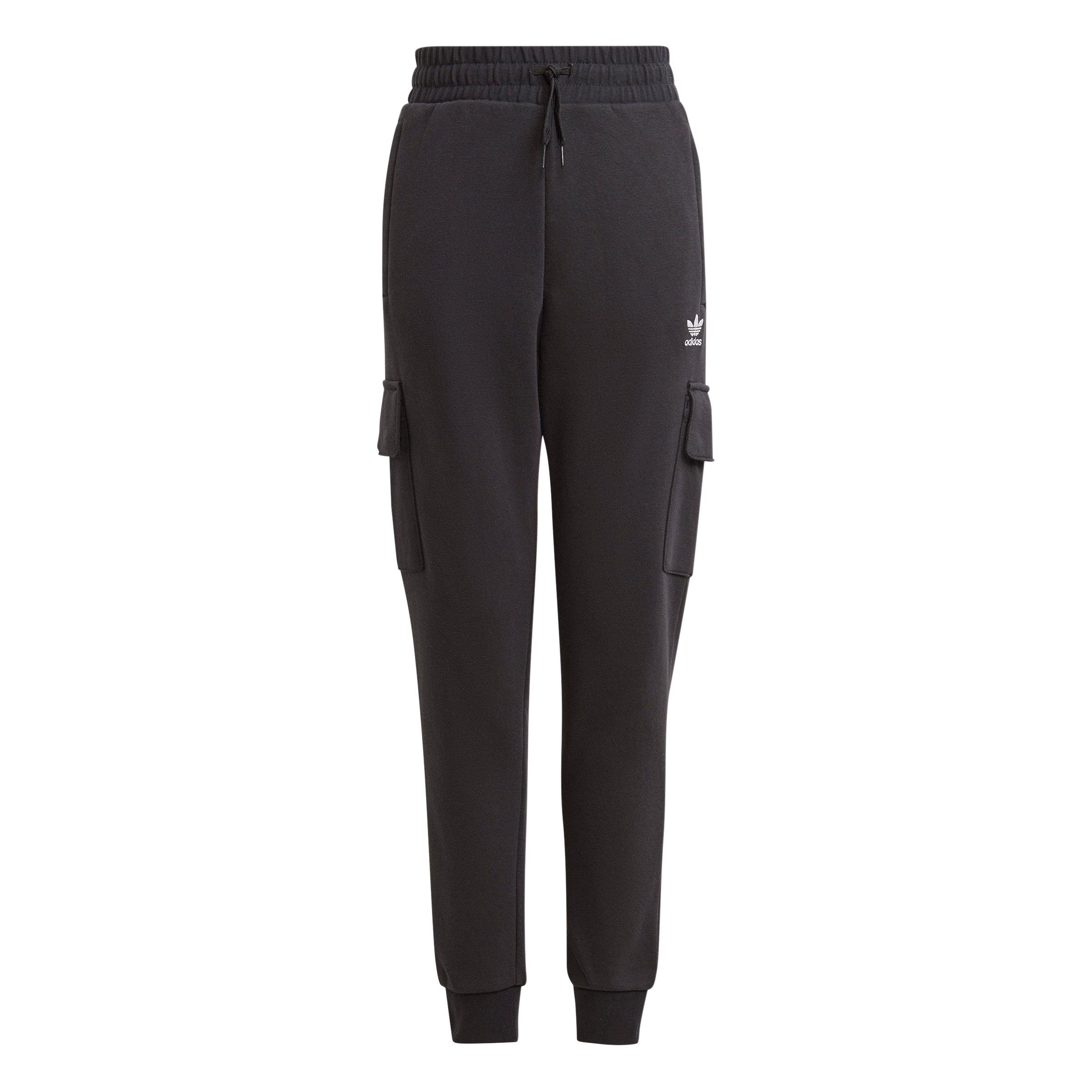 adidas Big Boys' Cargo Fleece Joggers-Black - BLACK Thumbnail View 1