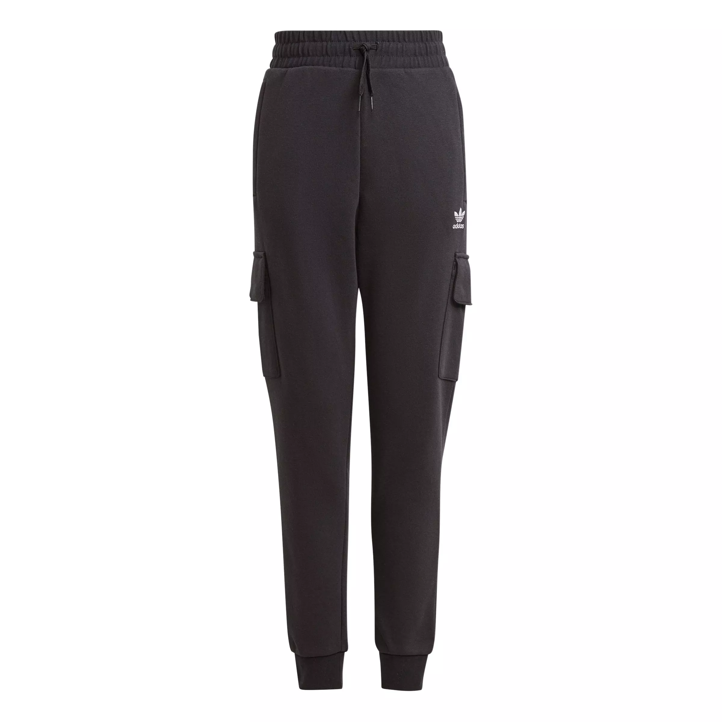 adidas Big Boys' Cargo Fleece Joggers-Black - BLACK