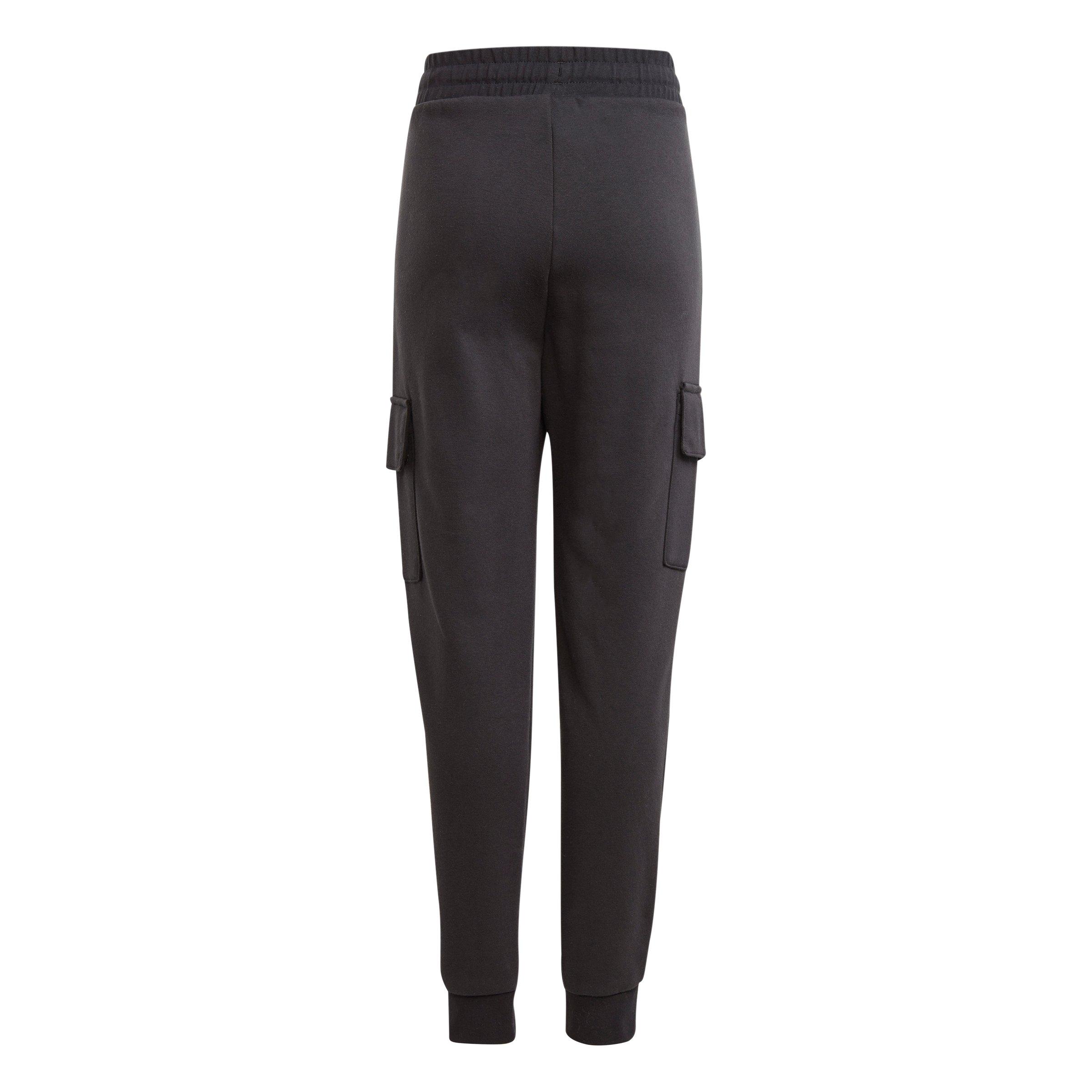 adidas Big Boys' Cargo Fleece Joggers-Black - BLACK Thumbnail View 2