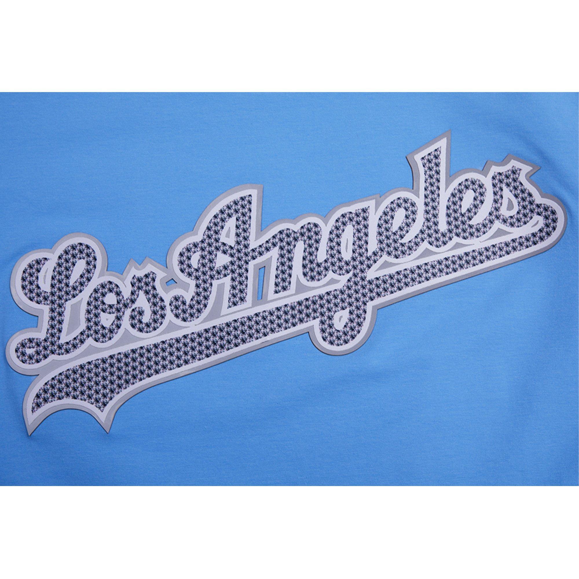 Pro Standard Men's Los Angeles Dodgers Diamond Short Sleeve Top - BLUE Thumbnail View 5