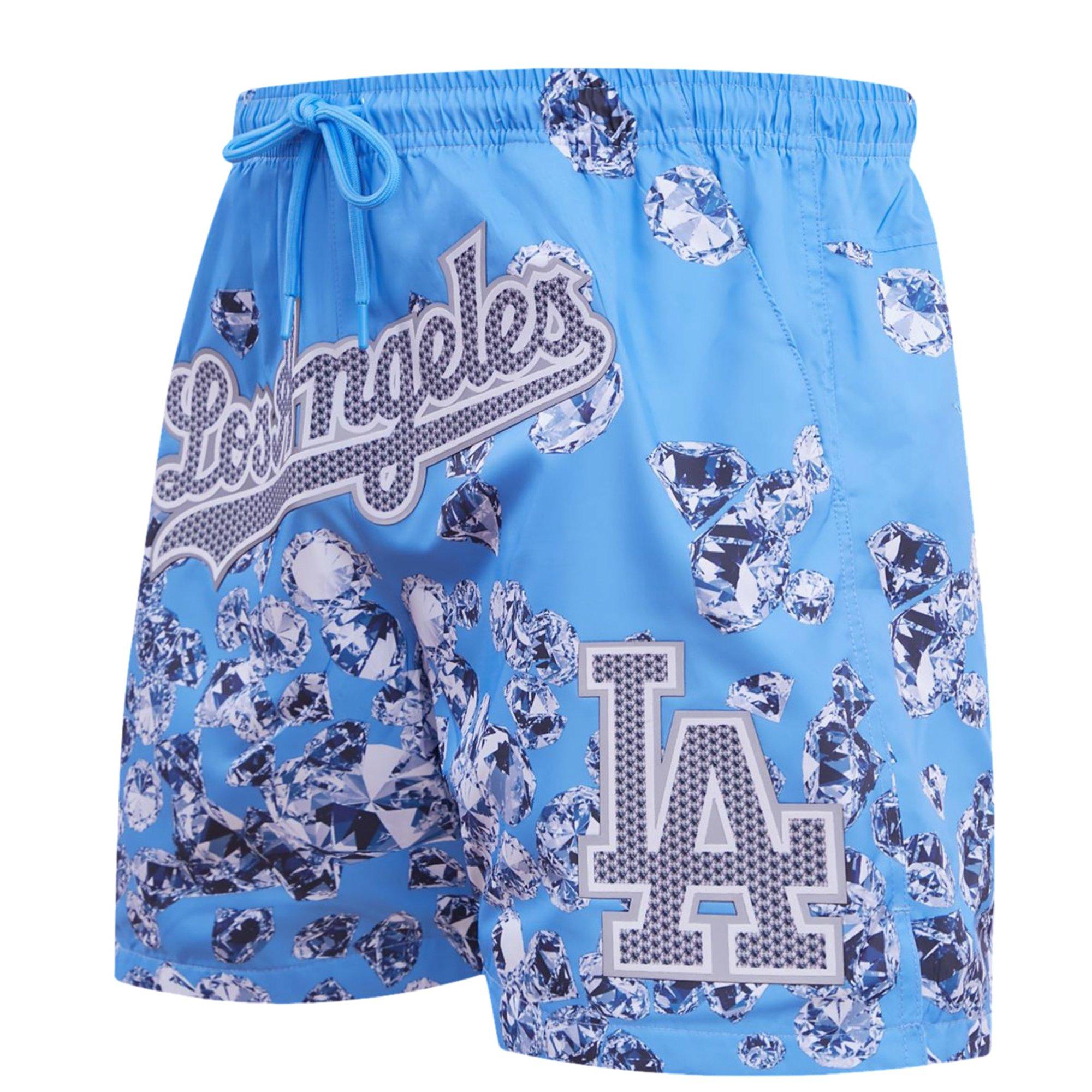 Pro Standard Men's Los Angeles Dodgers Diamond Shorts - BLUE Thumbnail View 1