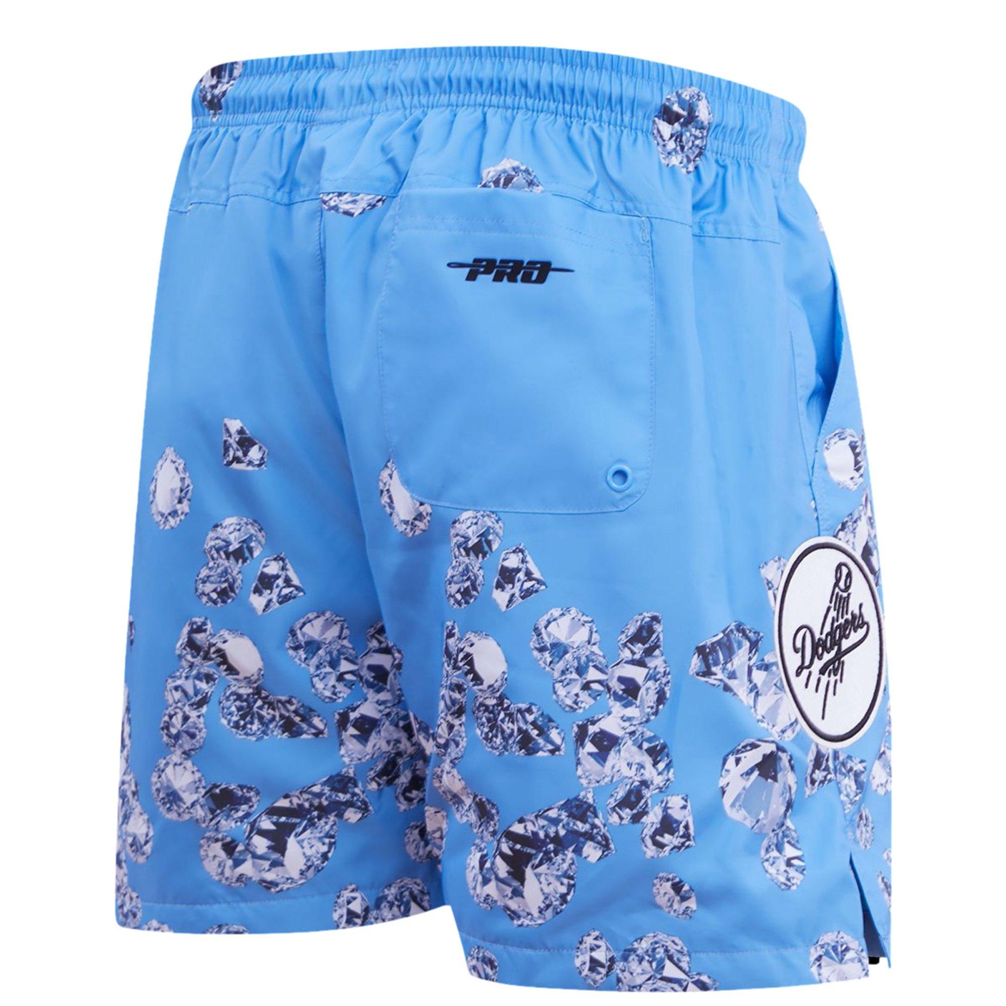 Pro Standard Men's Los Angeles Dodgers Diamond Shorts - BLUE Thumbnail View 2