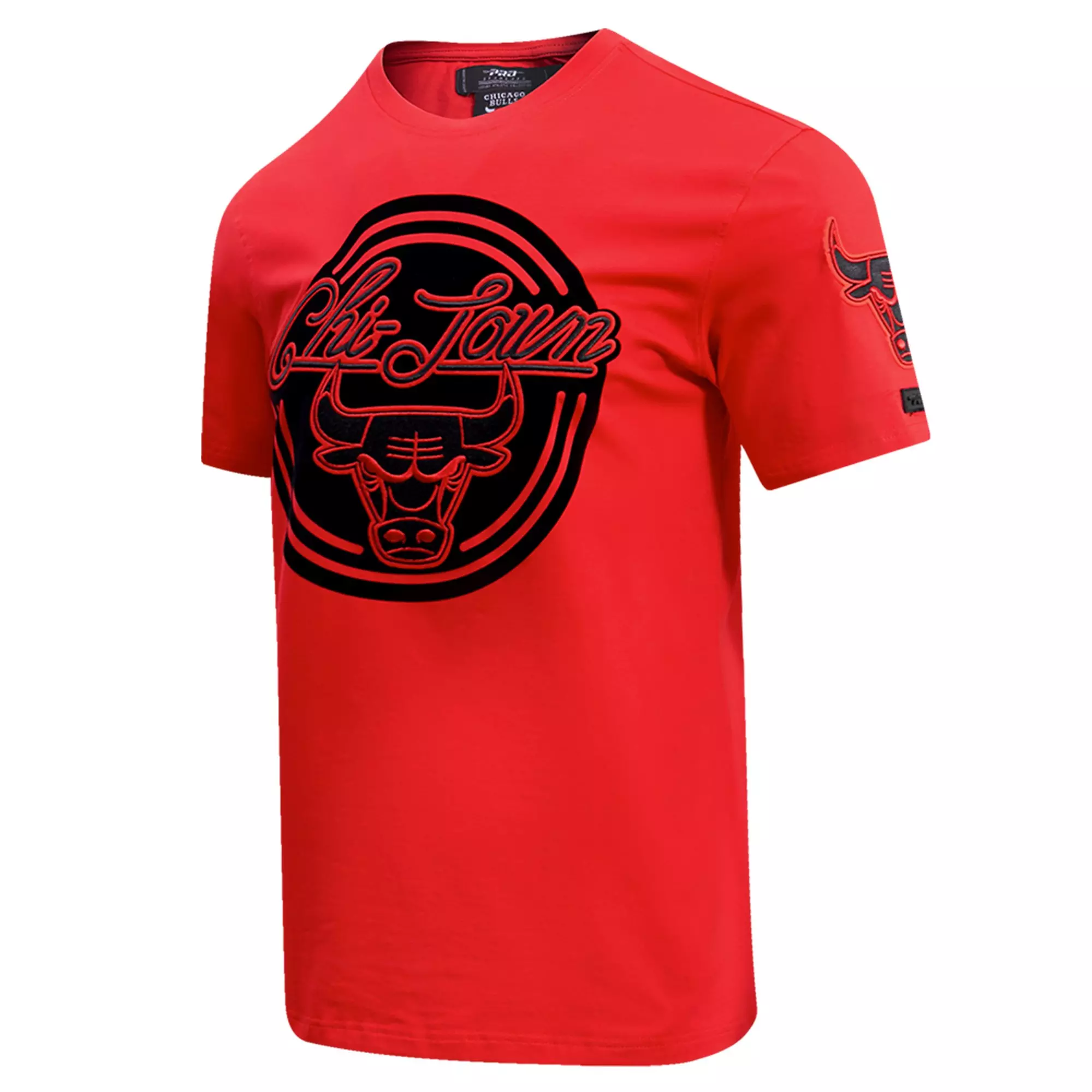 Pro Standard Chicago Bulls Retro 4 Red Cement Neon Sign Tee - RED