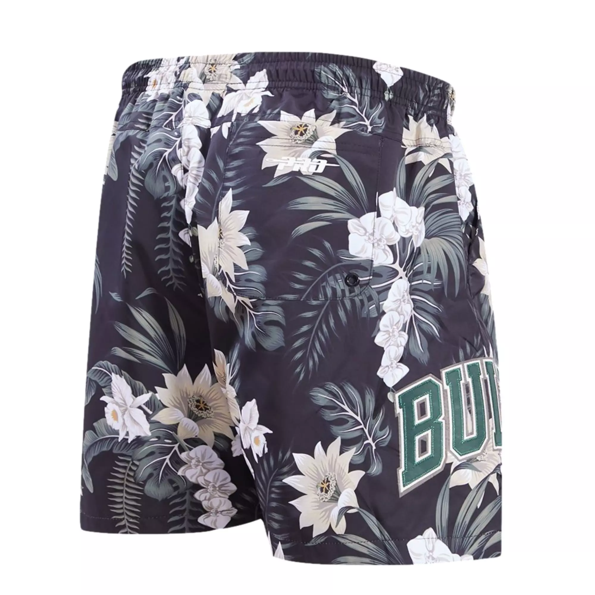 Pro Standard Men's Chicago Bulls Cabana Woven Shorts-Black - BLACK/TAN