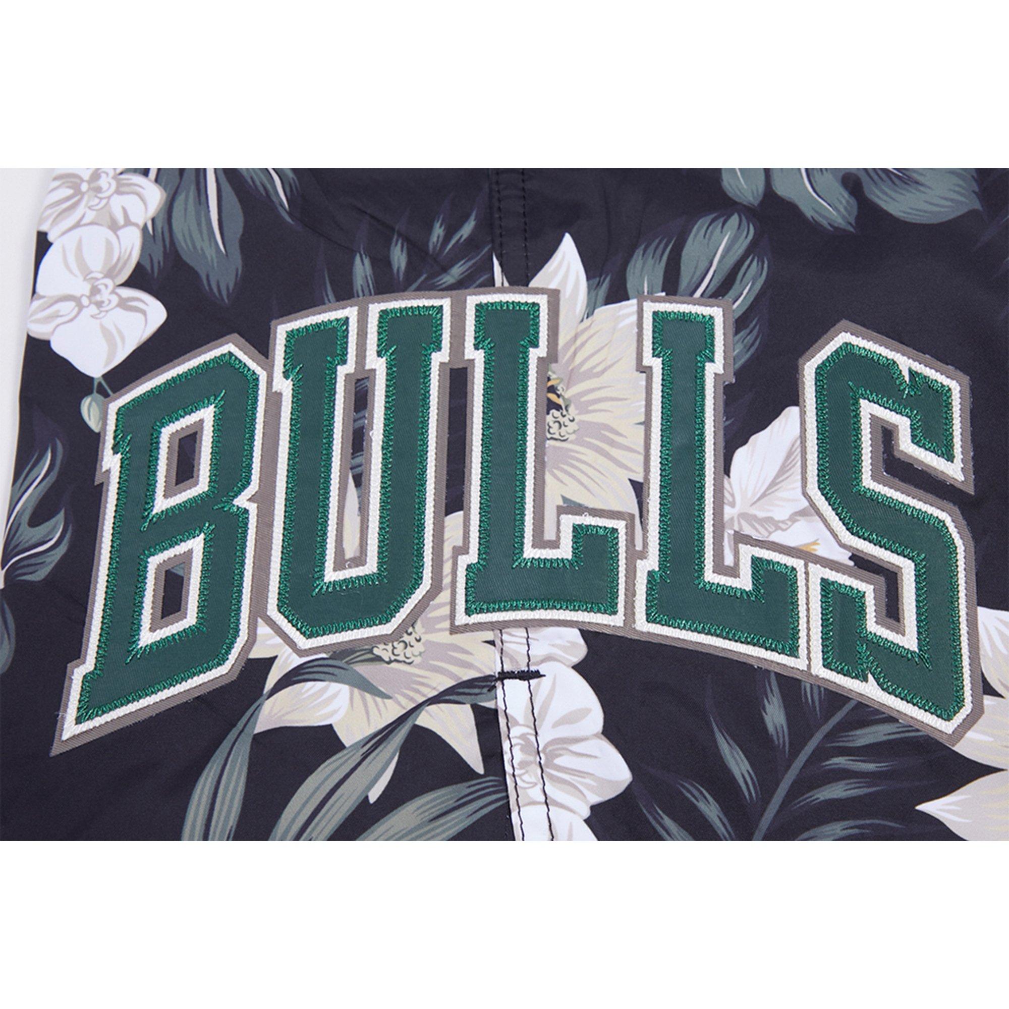 Pro Standard Men's Chicago Bulls Cabana Woven Shorts-Black - BLACK/TAN Thumbnail View 5