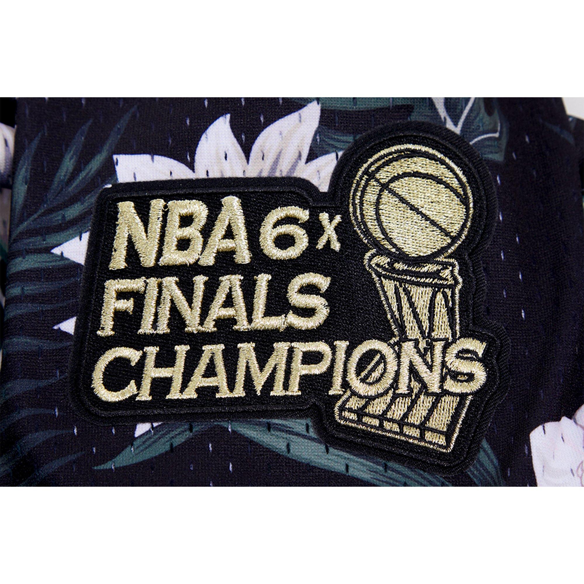 Pro Standard Men's Chicago Bulls Cabana Jersey - BLACK/TAN Thumbnail View 4