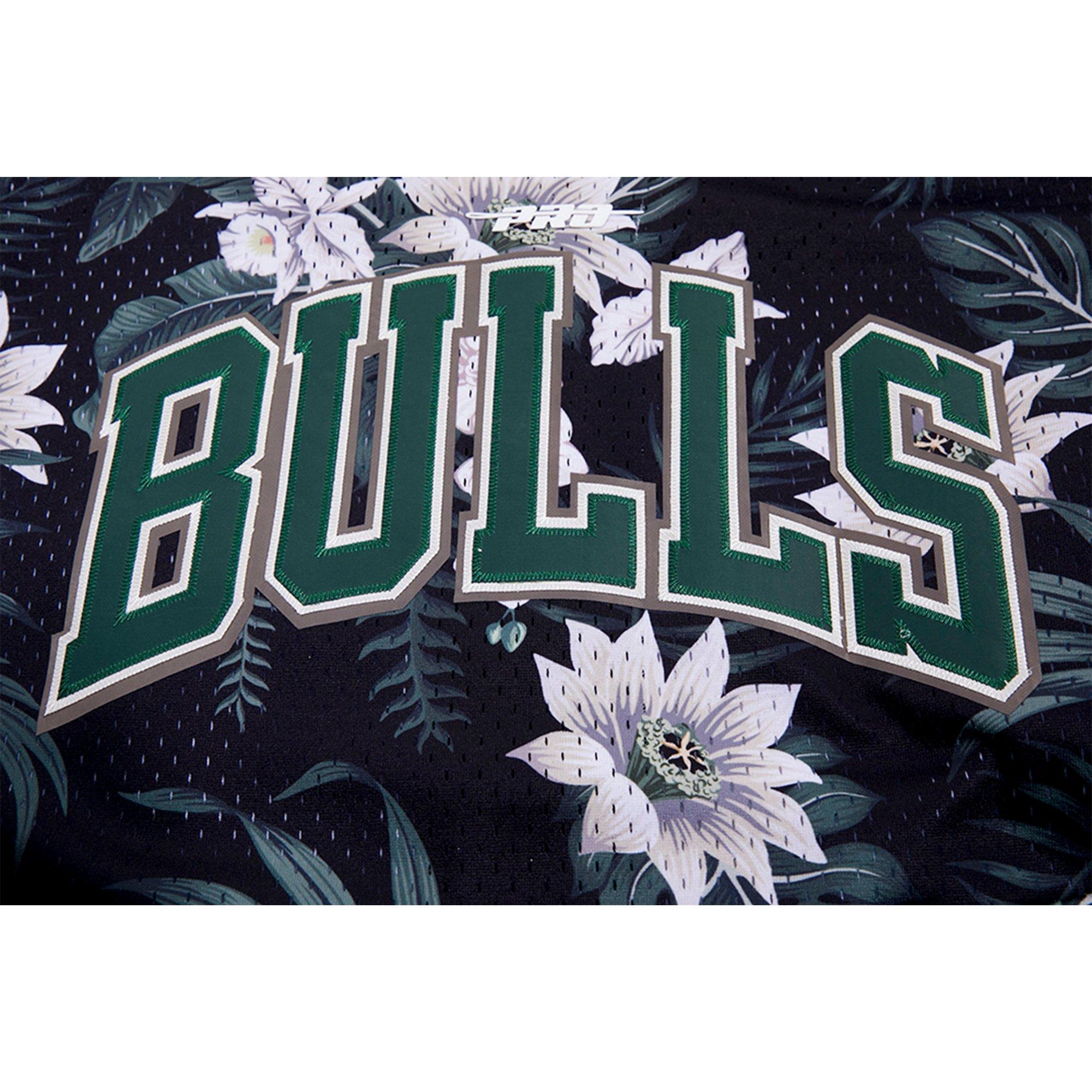 Pro Standard Men's Chicago Bulls Cabana Jersey - BLACK/TAN Thumbnail View 5