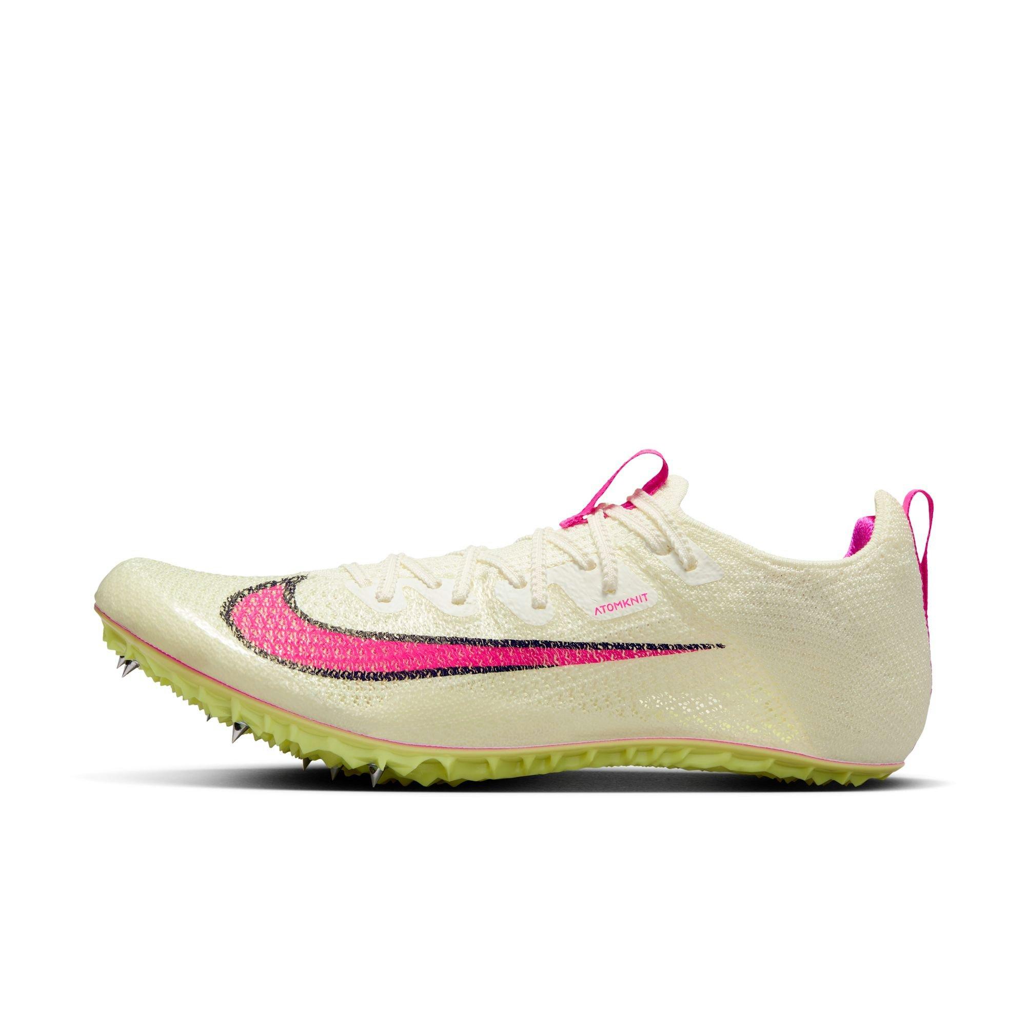 Nike Zoom Superfly Elite 2 "Sail/Fierce Pink/Lt Lemon Twist/Black" Unisex Track Spike - WHITE/PINK Thumbnail View 3