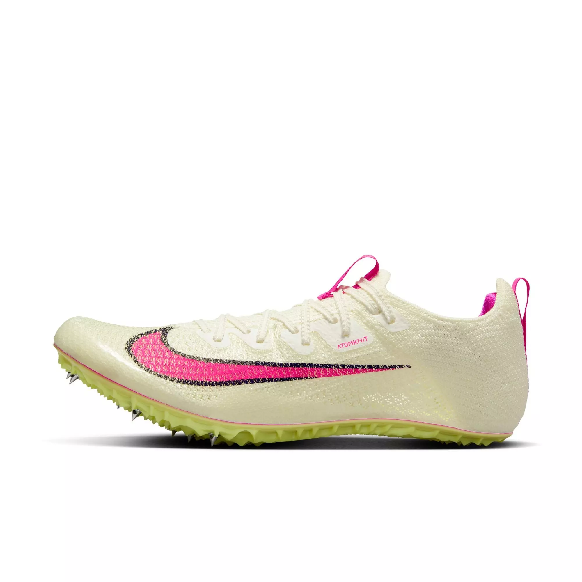 Nike Zoom Superfly Elite 2 "Sail/Fierce Pink/Lt Lemon Twist/Black" Unisex Track Spike - WHITE/PINK