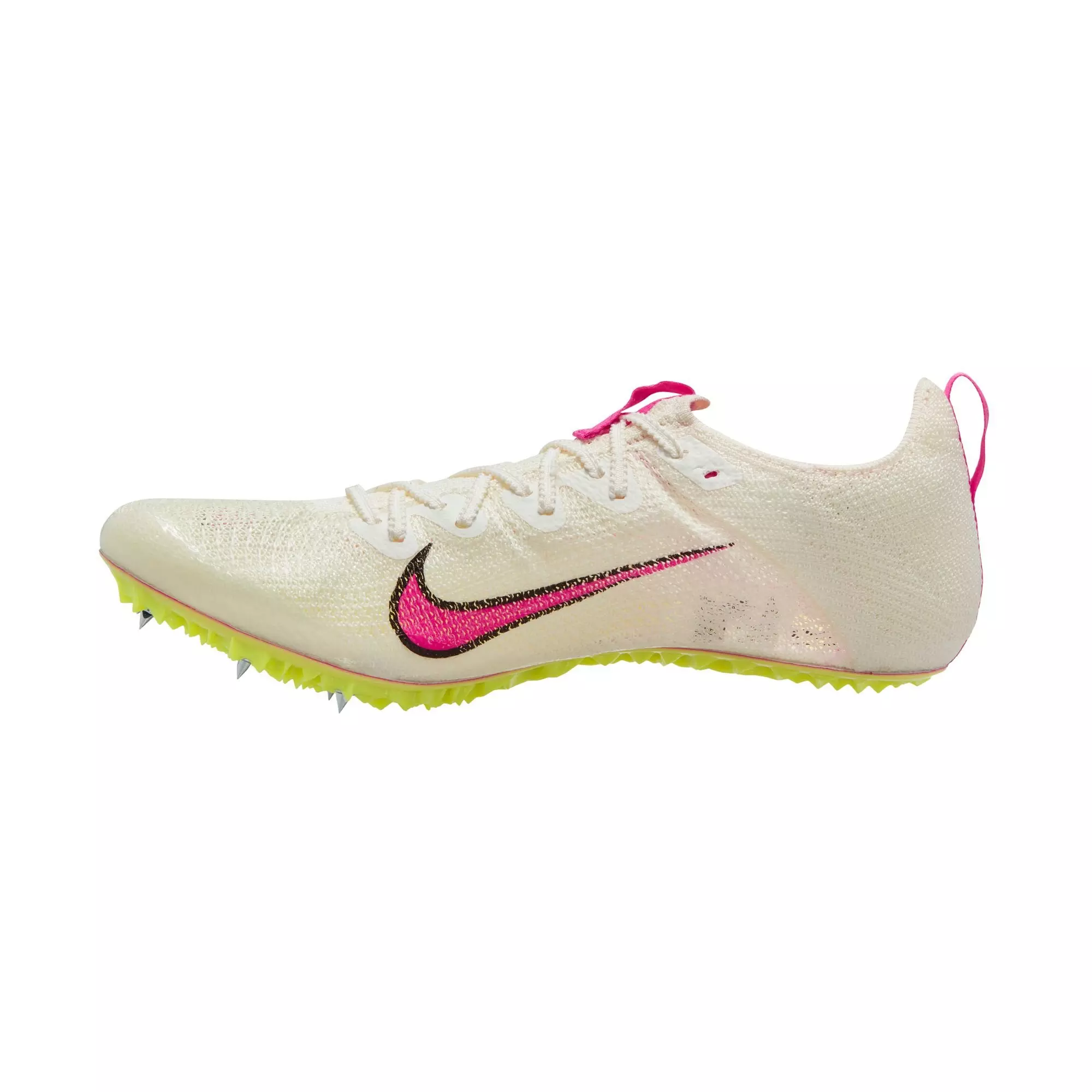 Nike Zoom Superfly Elite 2 "Sail/Fierce Pink/Lt Lemon Twist/Black" Unisex Track Spike - WHITE/PINK