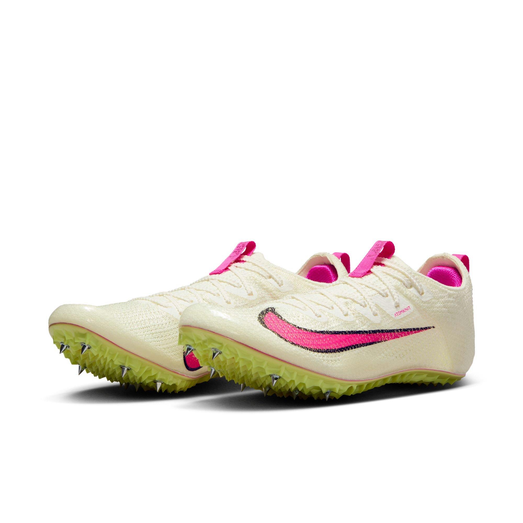 Nike Zoom Superfly Elite 2 "Sail/Fierce Pink/Lt Lemon Twist/Black" Unisex Track Spike - WHITE/PINK Thumbnail View 5