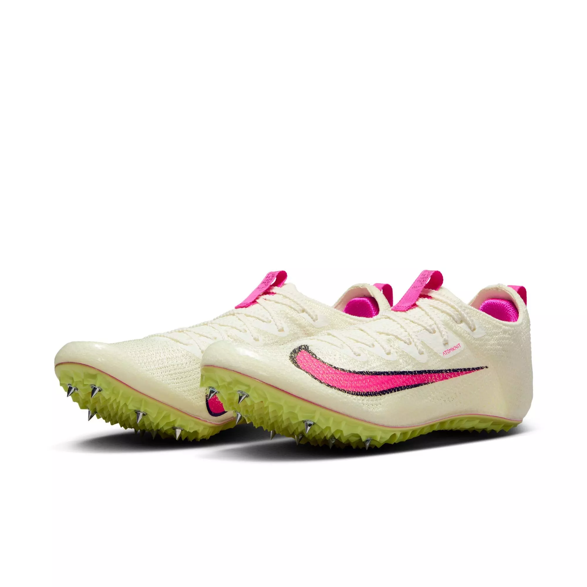 Nike Zoom Superfly Elite 2 "Sail/Fierce Pink/Lt Lemon Twist/Black" Unisex Track Spike - WHITE/PINK
