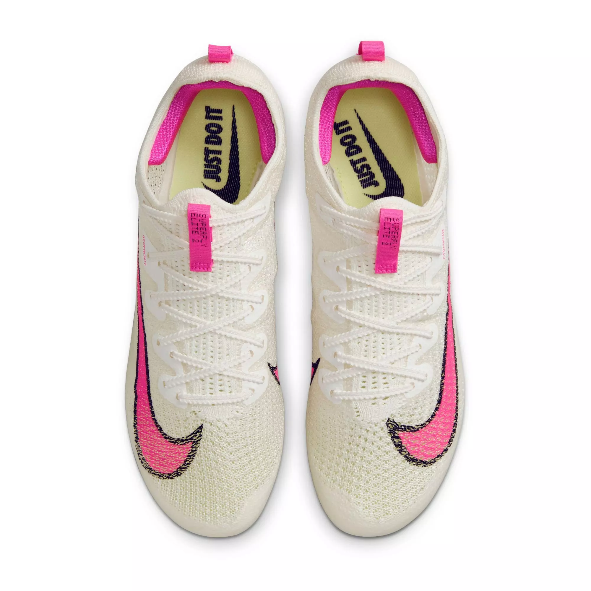 Nike Zoom Superfly Elite 2 "Sail/Fierce Pink/Lt Lemon Twist/Black" Unisex Track Spike - WHITE/PINK