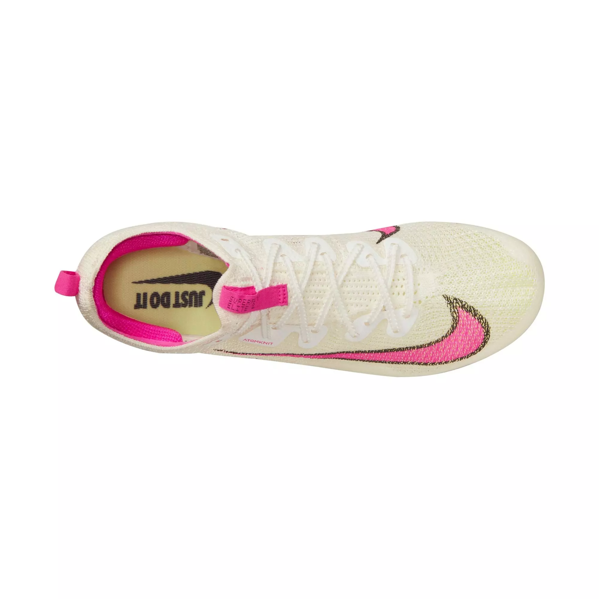 Nike Zoom Superfly Elite 2 "Sail/Fierce Pink/Lt Lemon Twist/Black" Unisex Track Spike - WHITE/PINK